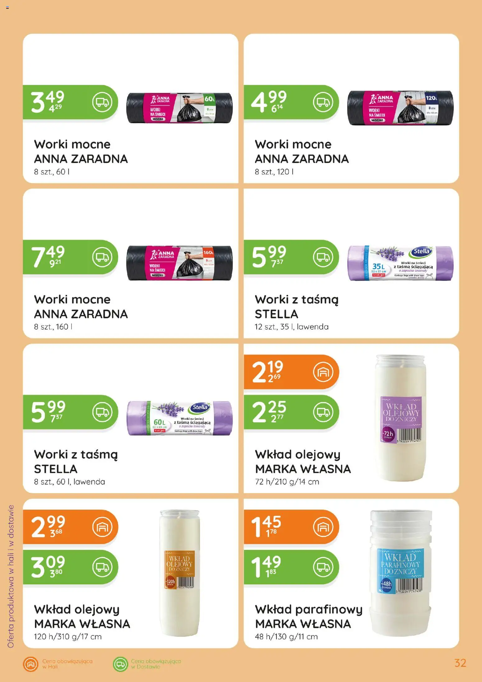 Eurocash gazetka - Katalog Chemiczny od 01.10.2026 | Strona: 32 | Produkty: Worki na śmieci, Lawenda
