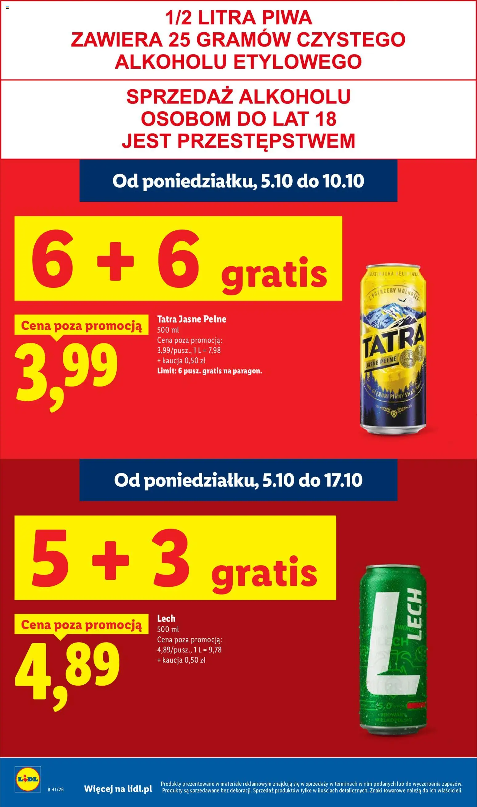 Lidl gazetka od 08.10.2026 | Strona: 20 | Produkty: Lech