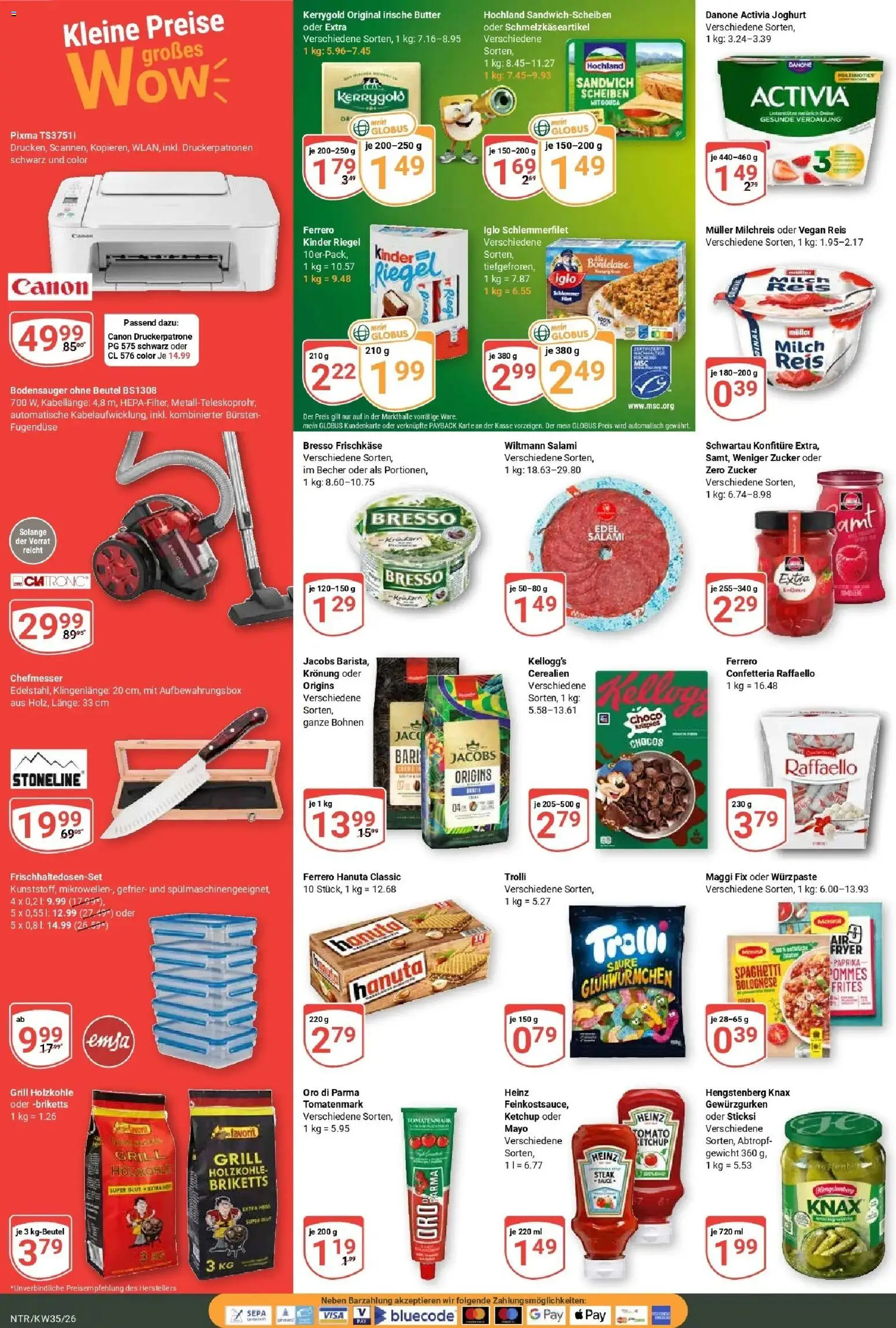 Globus Prospekt Neutraubling (ab 24.08.2026) » Angebote online | Seite: 4 | Produkte: Danone activia, Joghurt, Maggi fix, Reis