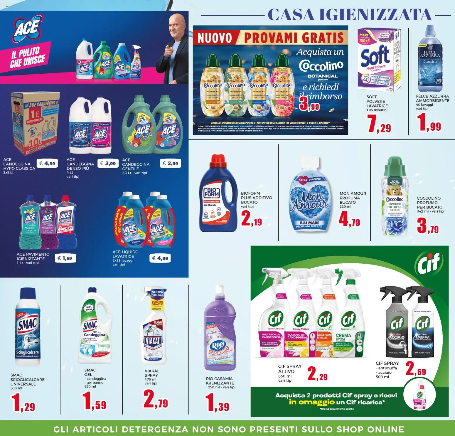 Volantino Happy Casa del 03.06.2026 | Pagina: 42 | Prodotti: Crema, Ammorbidente, Candeggina, Profumo