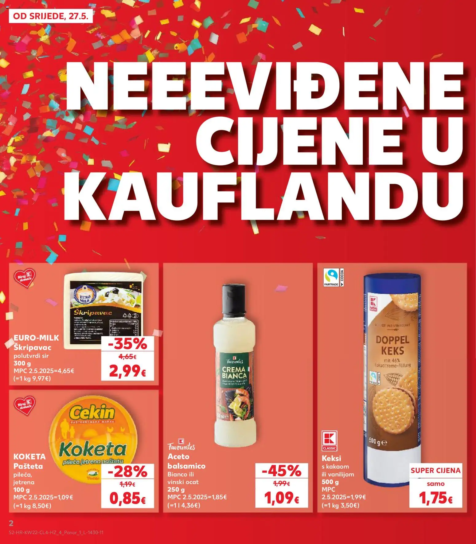 Kaufland HR akciós ujság - amely érvényes a következő dátumtól: 27.05.2026 | Oldal: 2