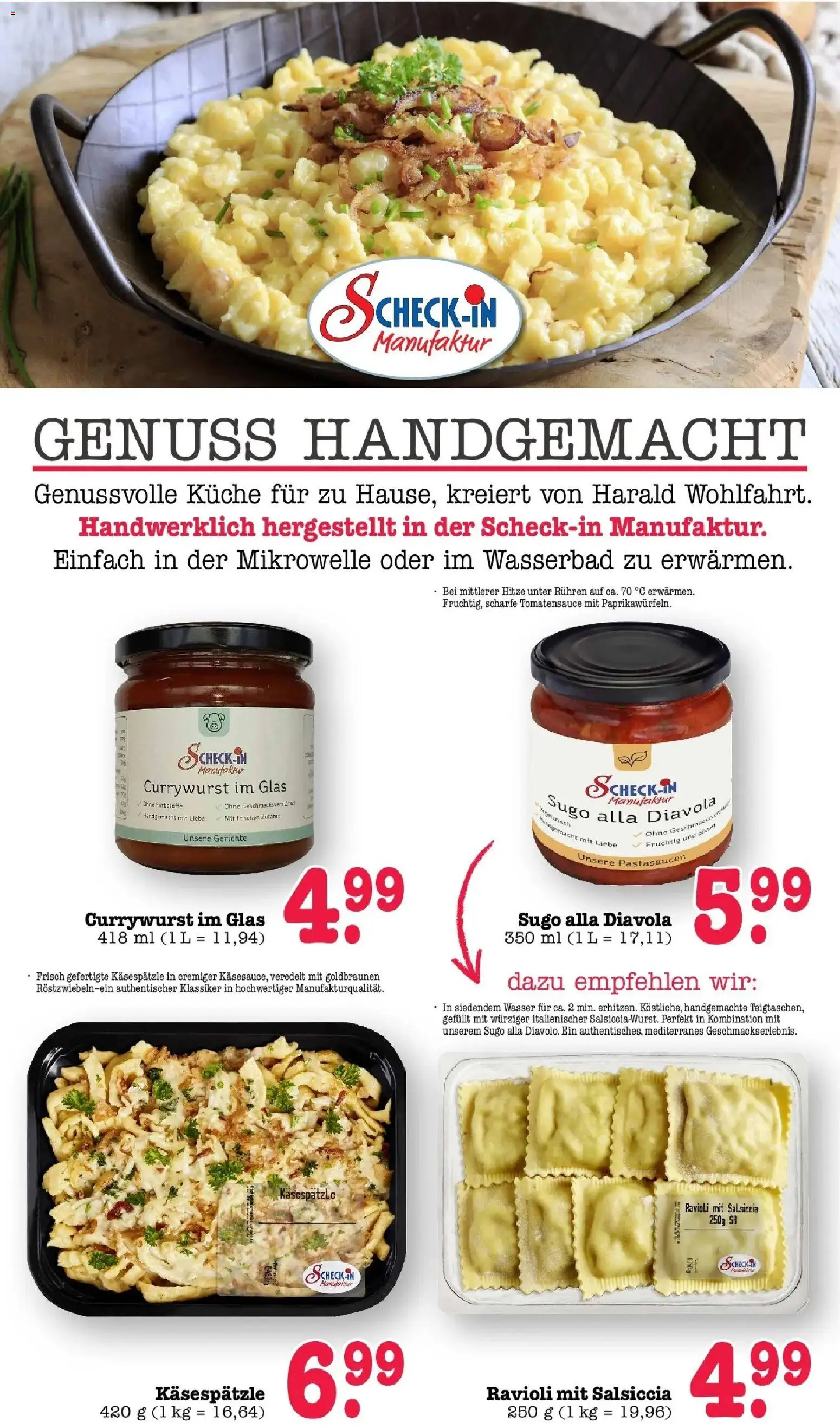 Edeka Prospekt Bühlertal (ab 26.10.2026) » Angebote Online | Seite: 8 | Produkte: Mikrowelle, Küche, Wasser, Gerichte