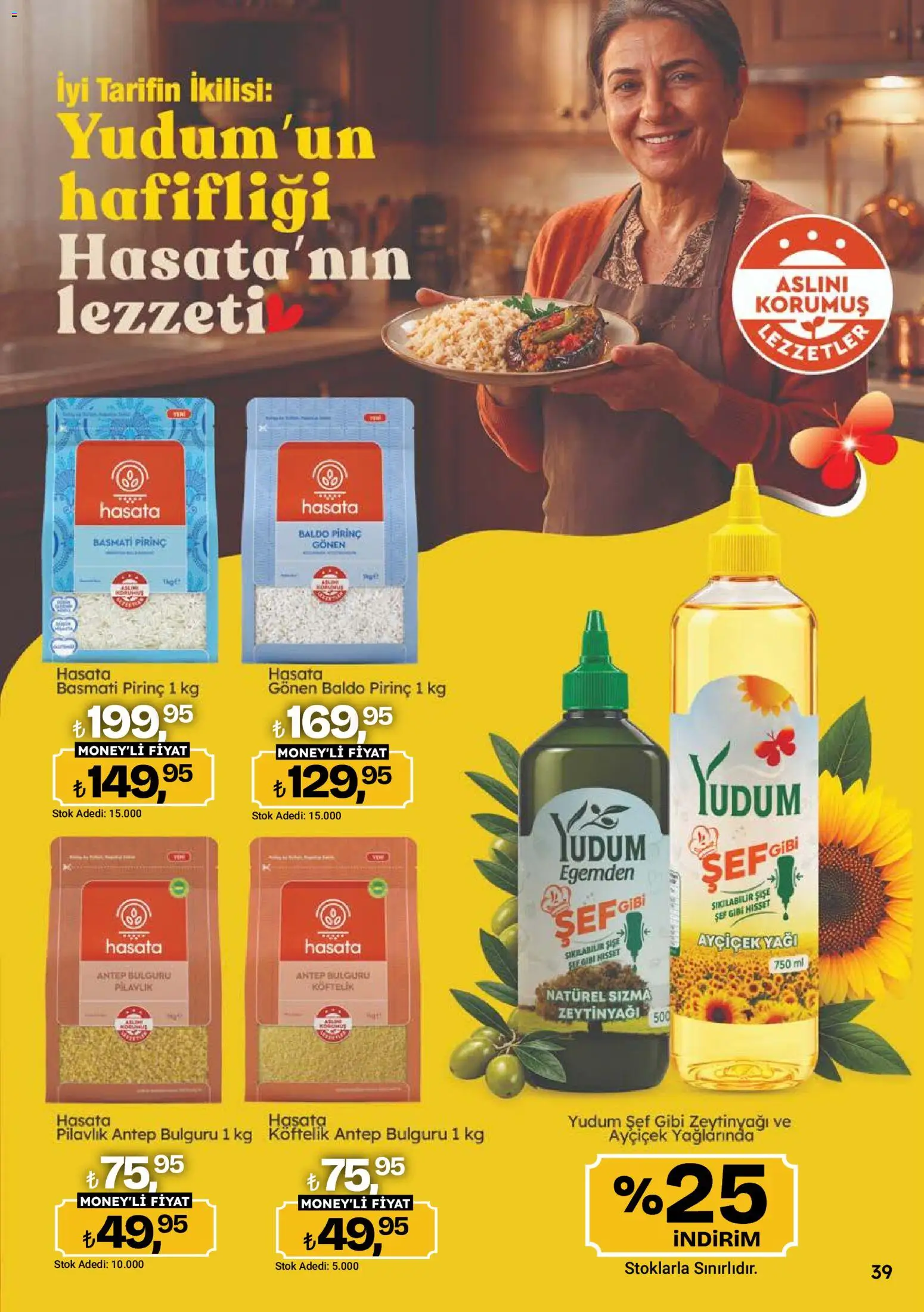 Migros Katalog - Migroskop - 08 Ekim 2026 tarihinden itibaren geçerlidir | Sayfa: 39 | Ürünler: Sızma zeytinyağı, Pirinç, Zeytinyağı