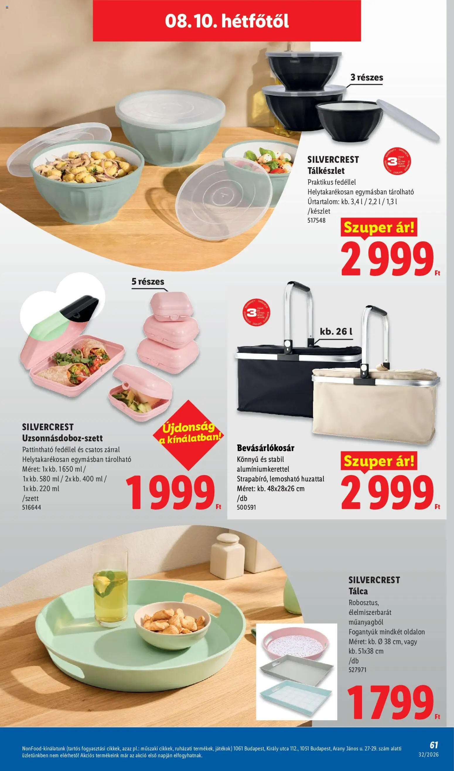 Lidl akciós ujság - amely érvényes a következő dátumtól: 2026.08.06. | Oldal: 61