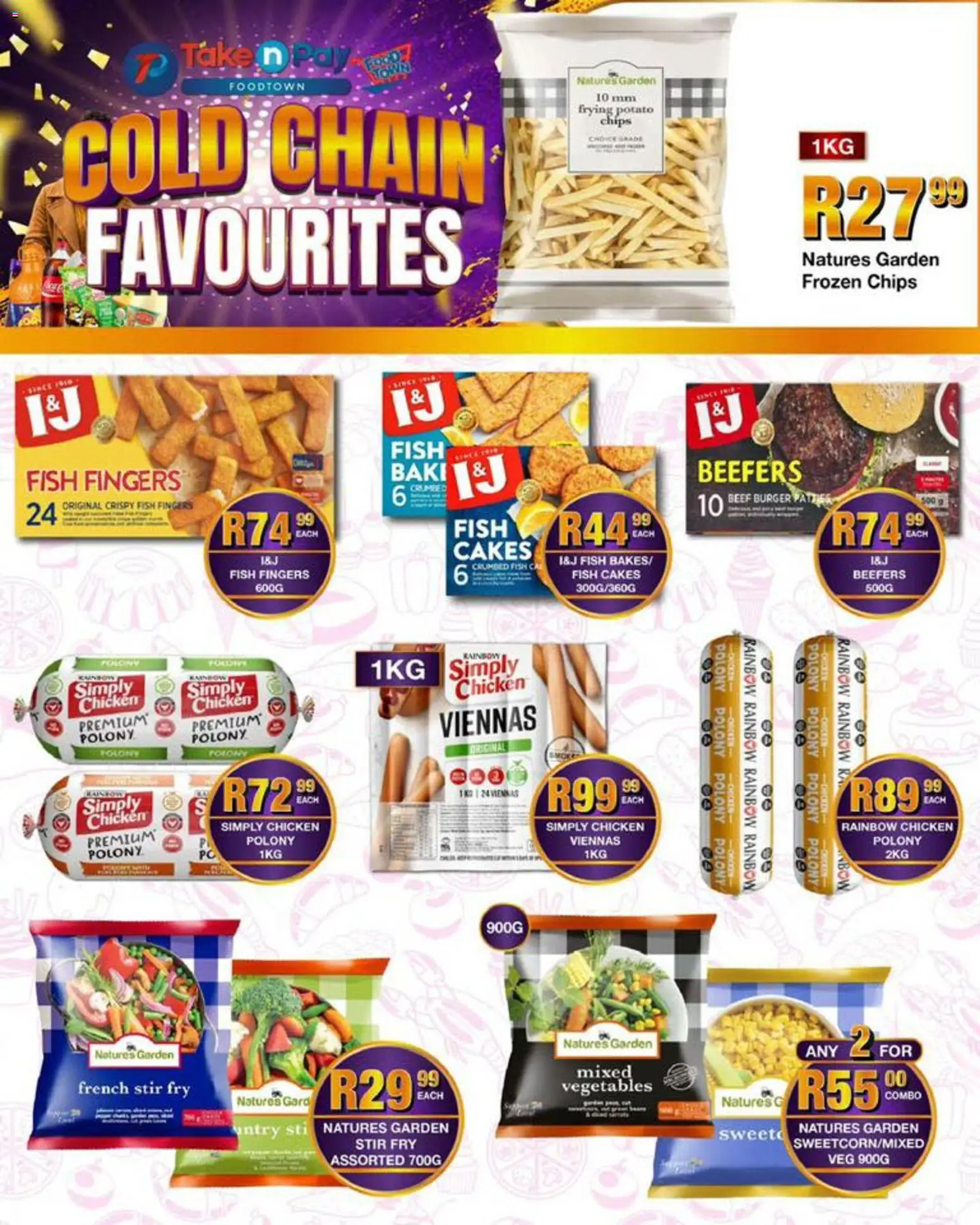 New Take n Pay catalogue – valid from 04.05.2026 | Page: 23 | Products: Polony, Chicken, Fish, Vegetables