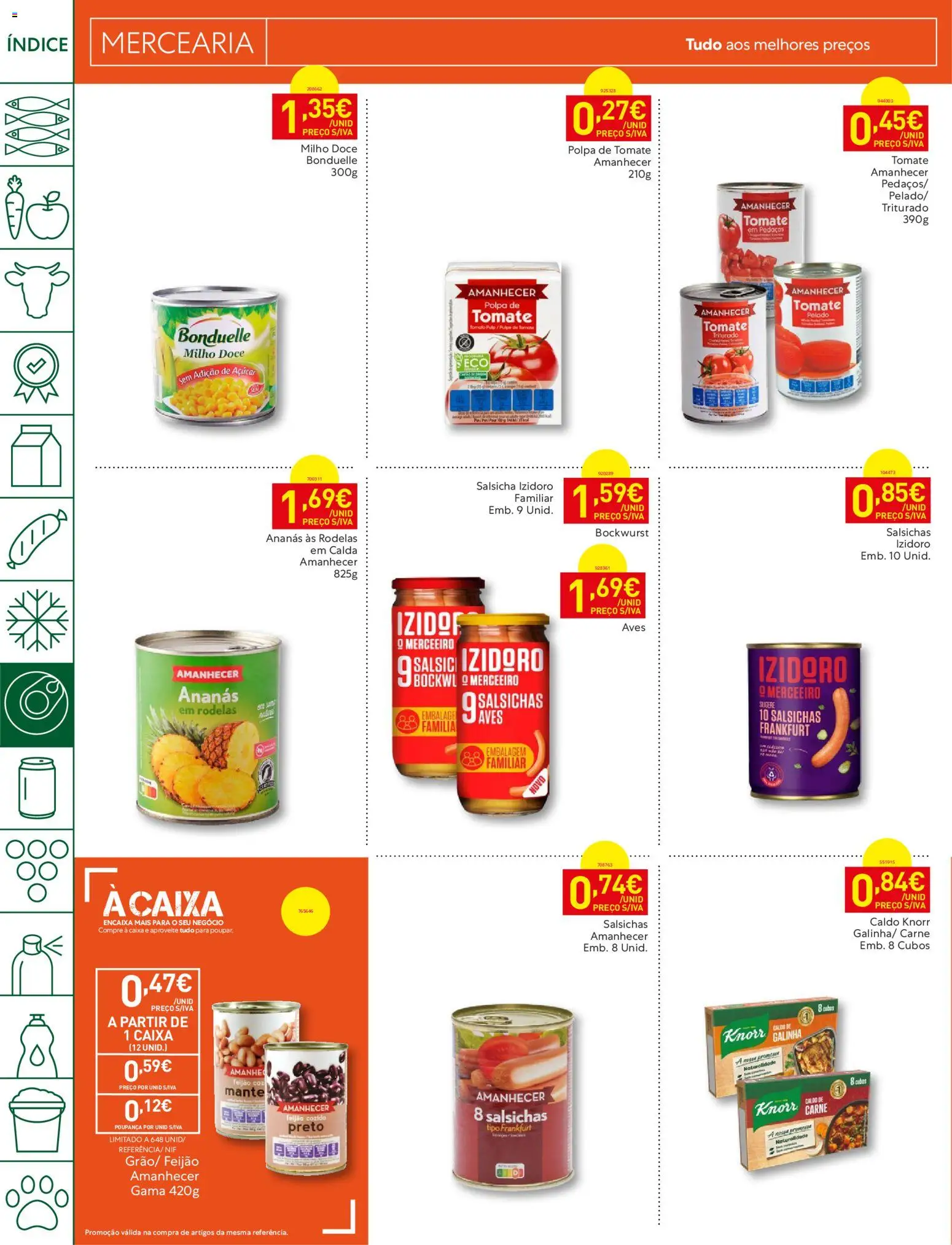 Recheio folheto │ válido de 21/07/2026 | Página: 18 | Produtos: Salsicha, Caixa, Carne, Tomate