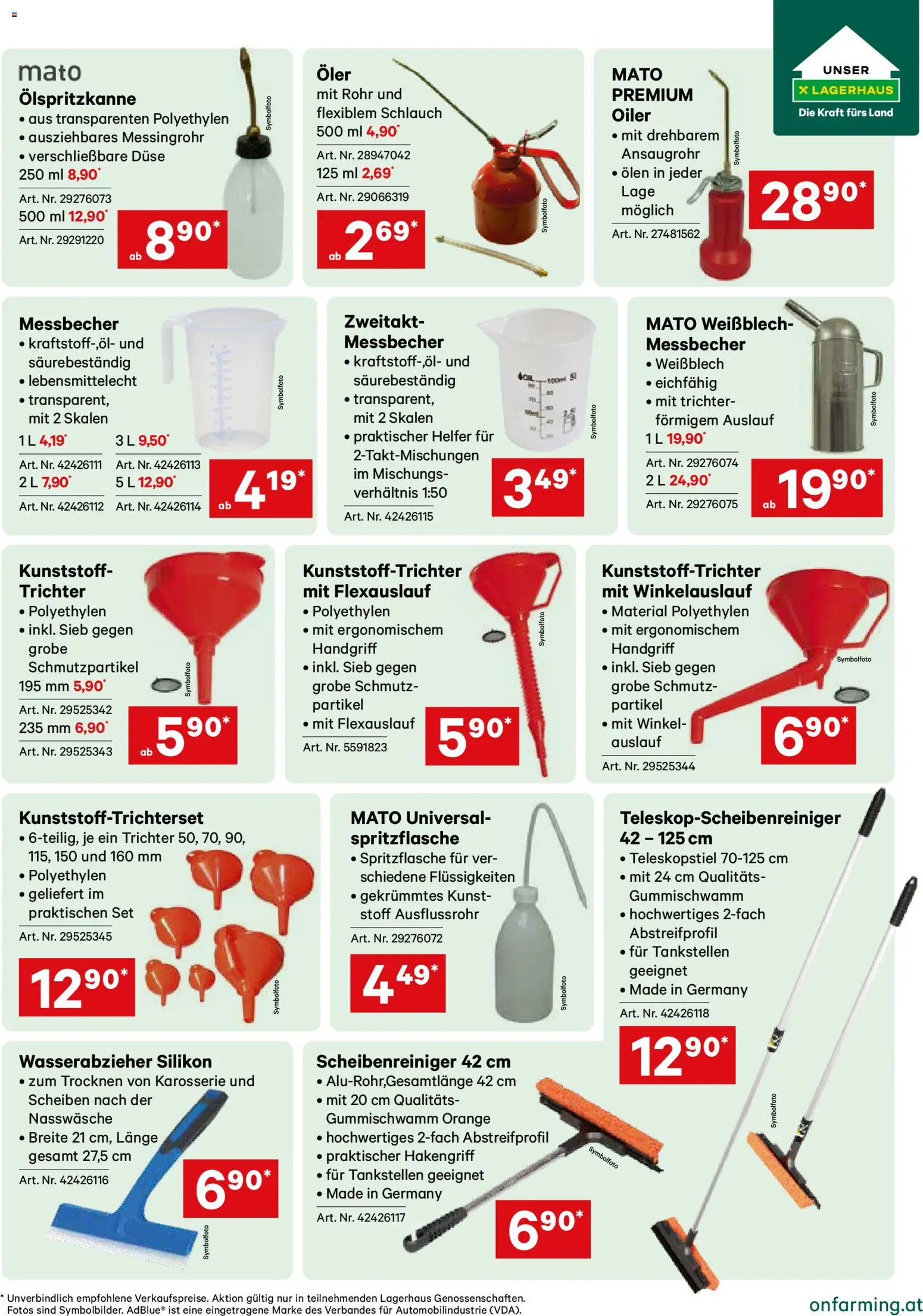Lagerhaus Hofwerkstaette gültig ab 01.09.2026 | Seite: 9 | Produkte: Öl