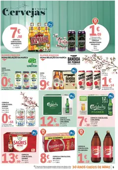Pré-visualização E.Leclerc folheto Especial Bebidas de Verão válido de 14/07/2026 | Página: 5 | Produtos: Maça, Cerveja, Tequila, Somersby