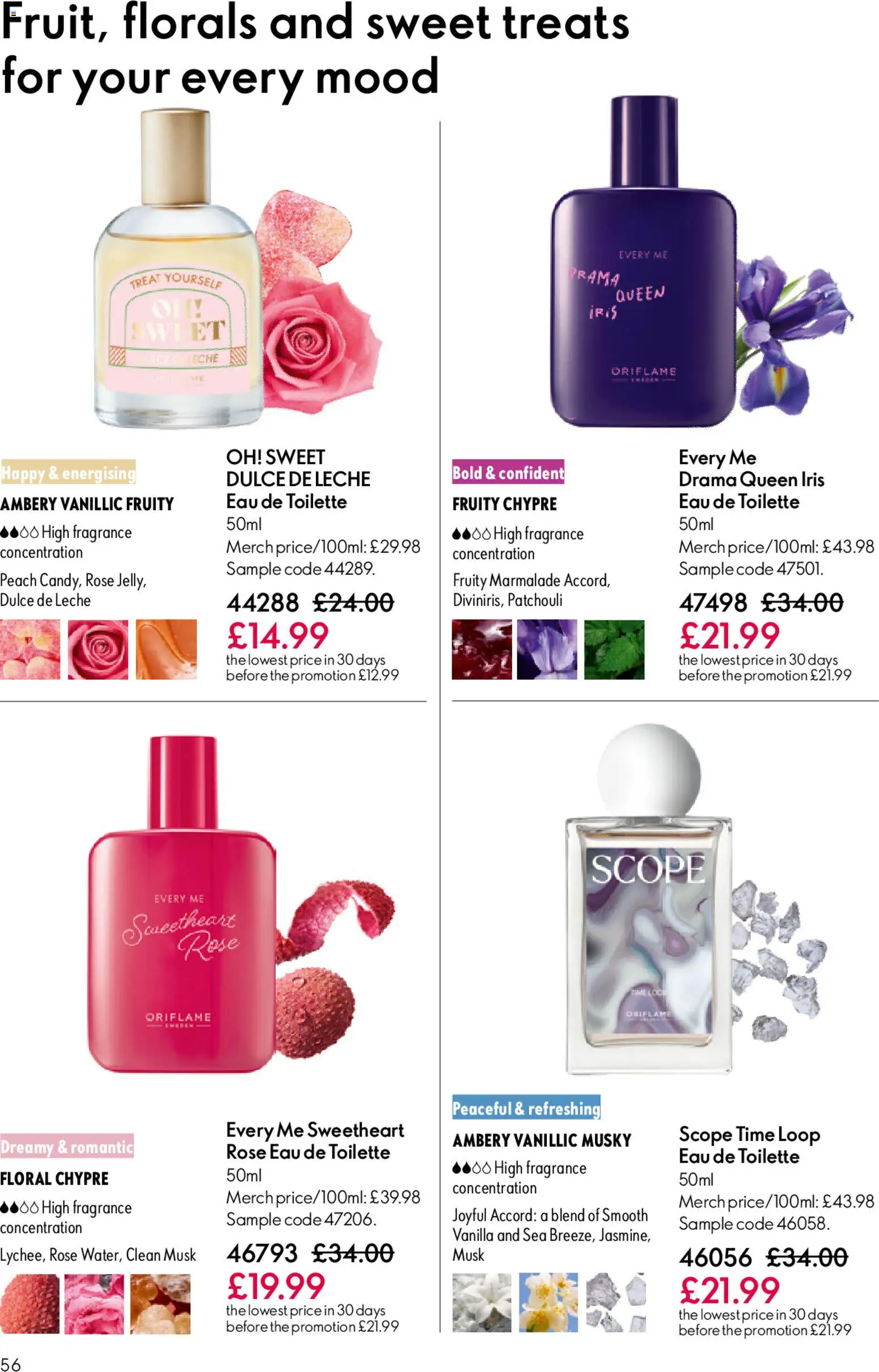 {H1} | Page: 56 | Products: Fragrance, Eau de toilette, Karaj, Vanilla