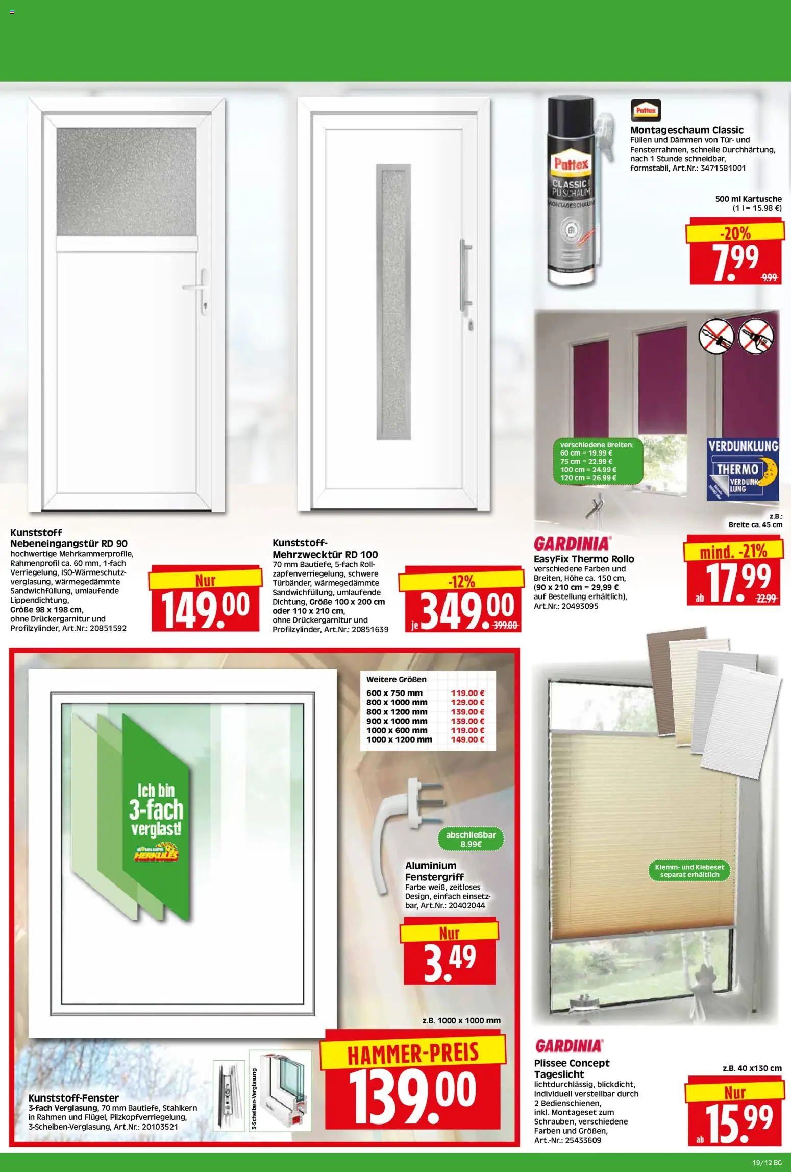 HERKULES Bau & Garten – gültig ab 04.05.2026 | Seite: 12 | Produkte: Tür