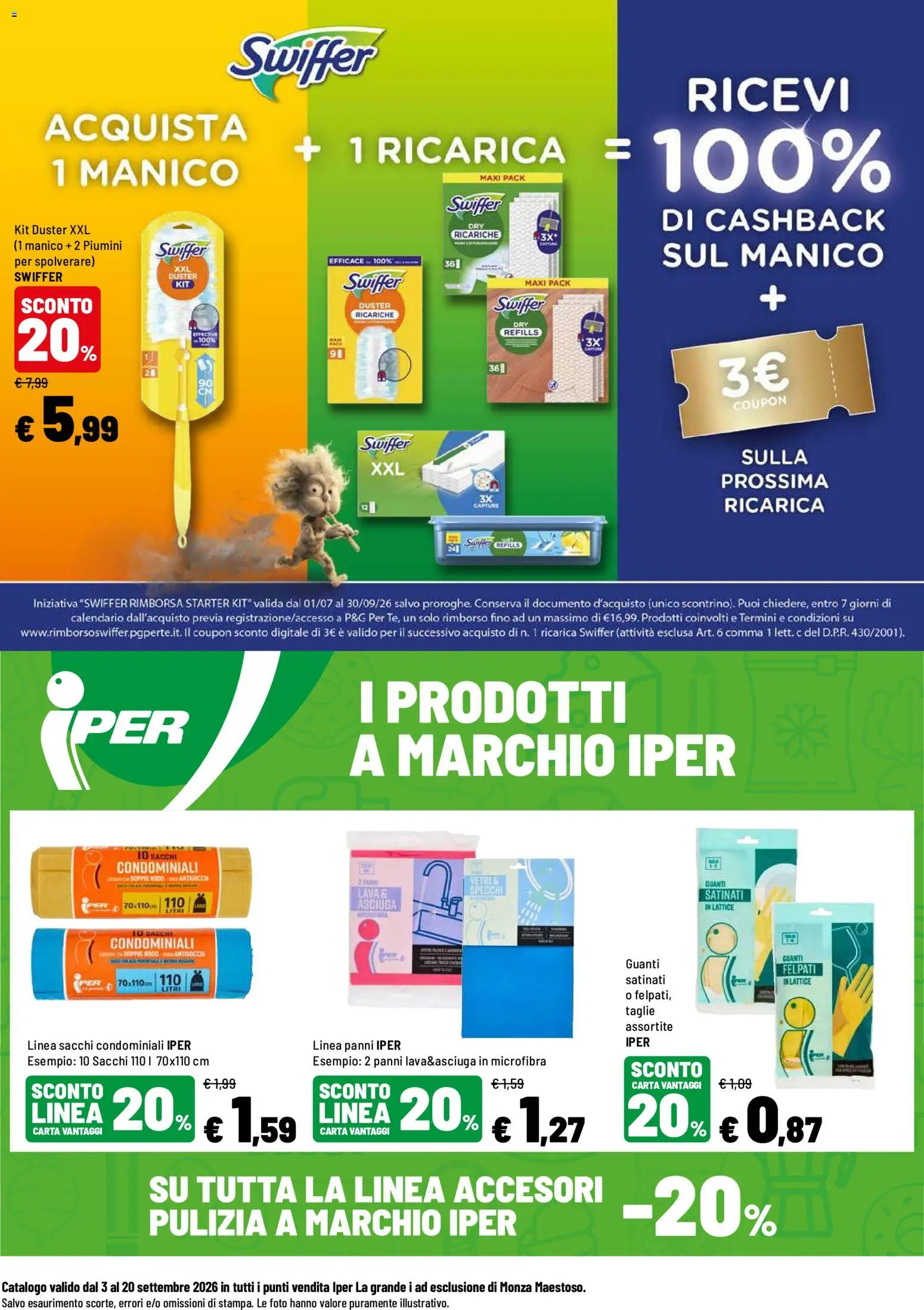 Volantino Iper del 03/09/2026 | Pagina: 16 | Prodotti: Guanti, Panni