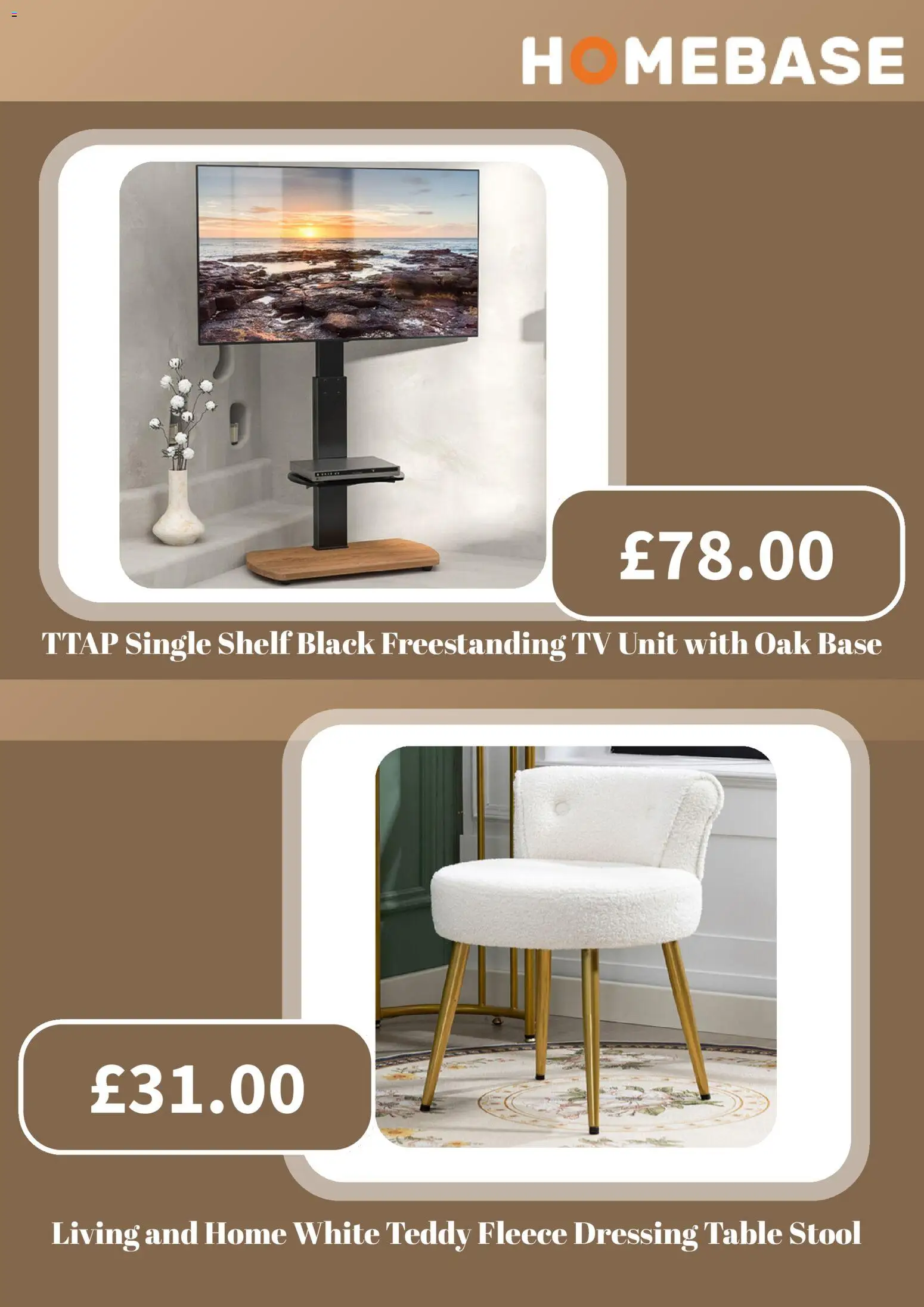 {H1} | Page: 2 | Products: Shelf, Table, Dressing, TV