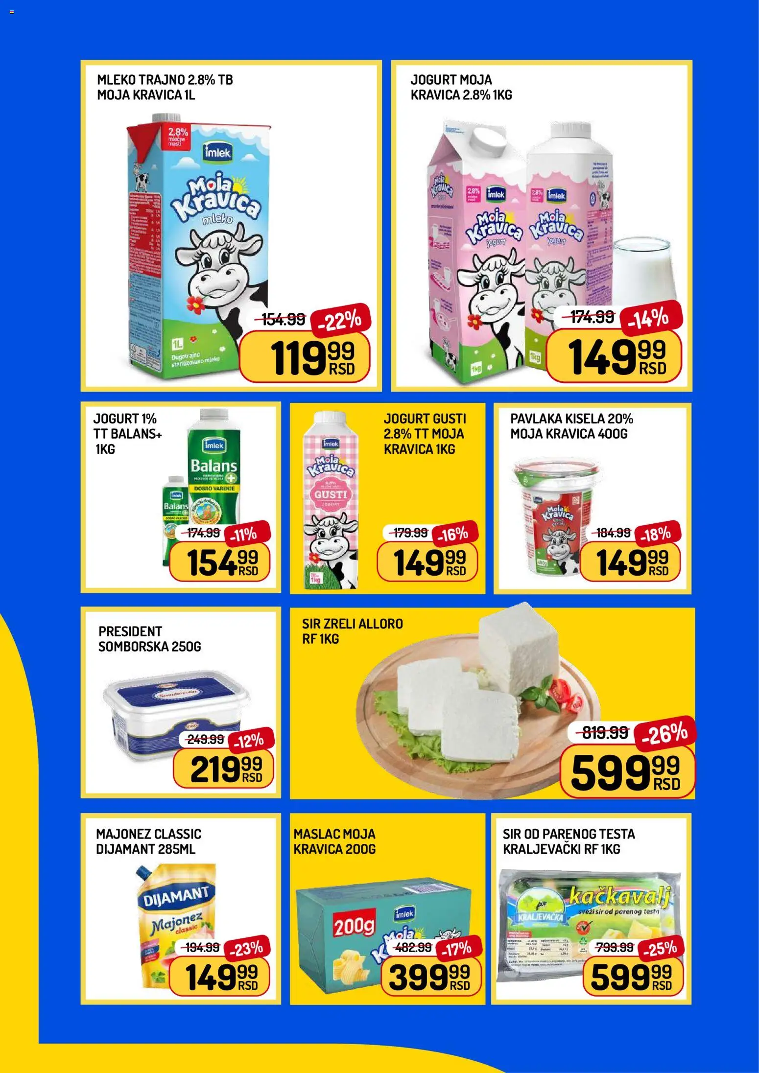 Aman katalog - važi od 22.05.2026 | Strana: 4 | Proizvode: Mleko, Sir, Jogurt, Pavlaka