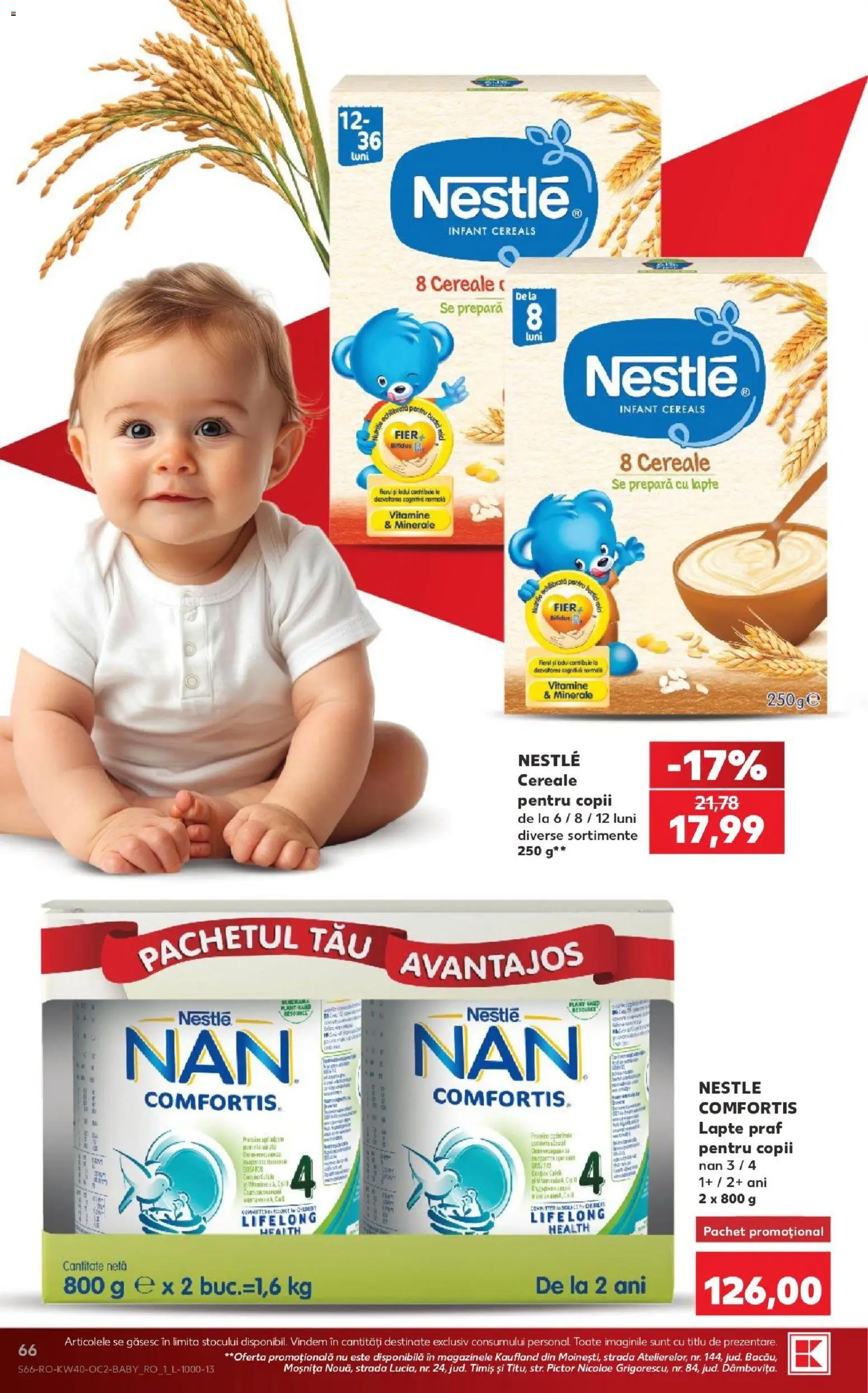 Kaufland RO akciós ujság - amely érvényes a következő dátumtól: 2026.09.30. | Oldal: 66 | Termékek: Nestlé