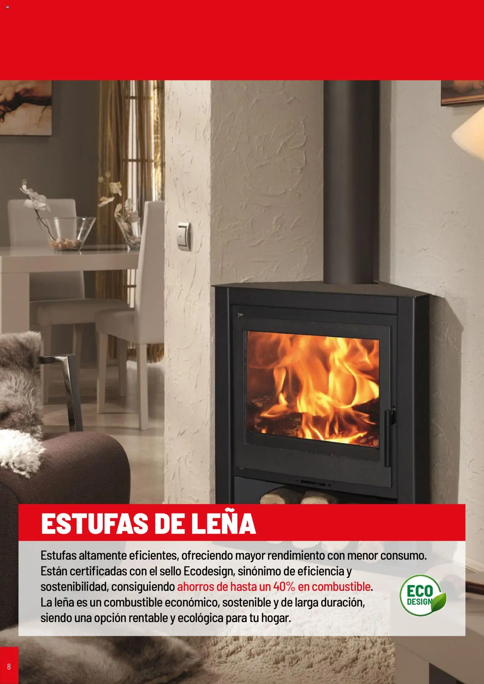Brico Depôt Calefacción │ válido desde el 07/10/2026 | Página: 8 | Productos: Leña