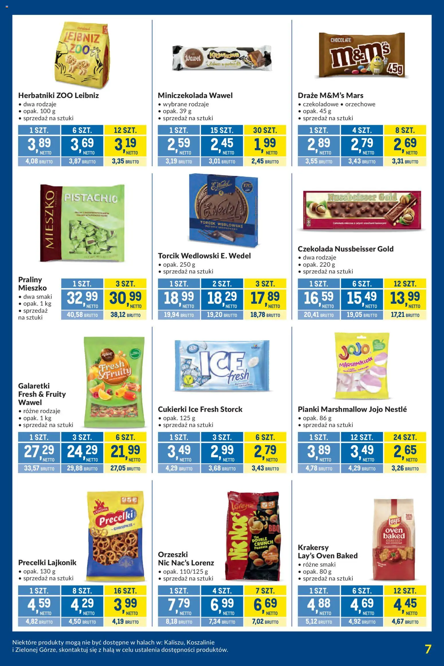 Makro gazetka - Kupujesz więcej płacisz mniej od 27.10.2026 | Strona: 7 | Produkty: Herbatniki, Krakersy, Orzeszki, Torcik wedlowski