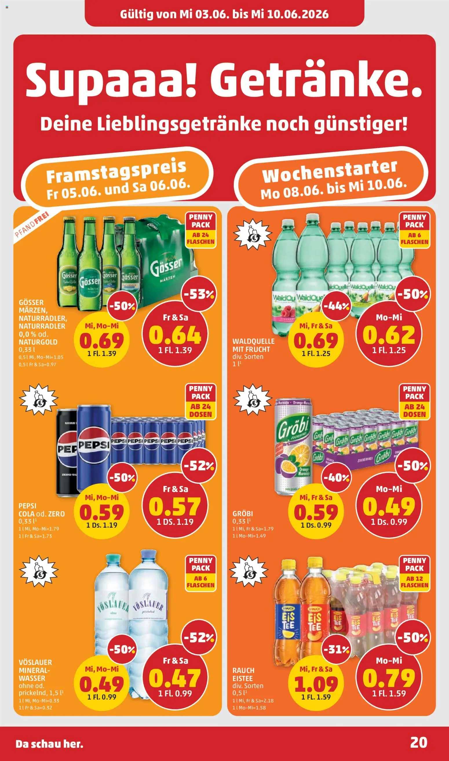 Penny Markt - Flugblatt gültig ab 03.06.2026 | Seite: 20 | Produkte: Wasser