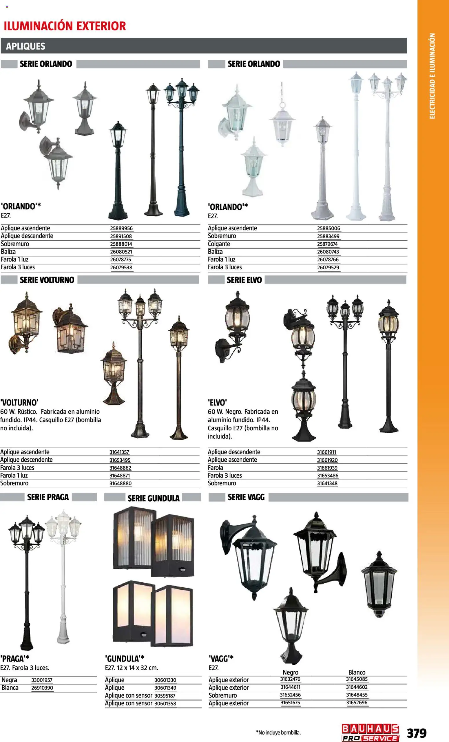 Bauhaus ProService │ válido desde el 11/05/2026 | Página: 379 | Productos: Bombilla, Iluminación