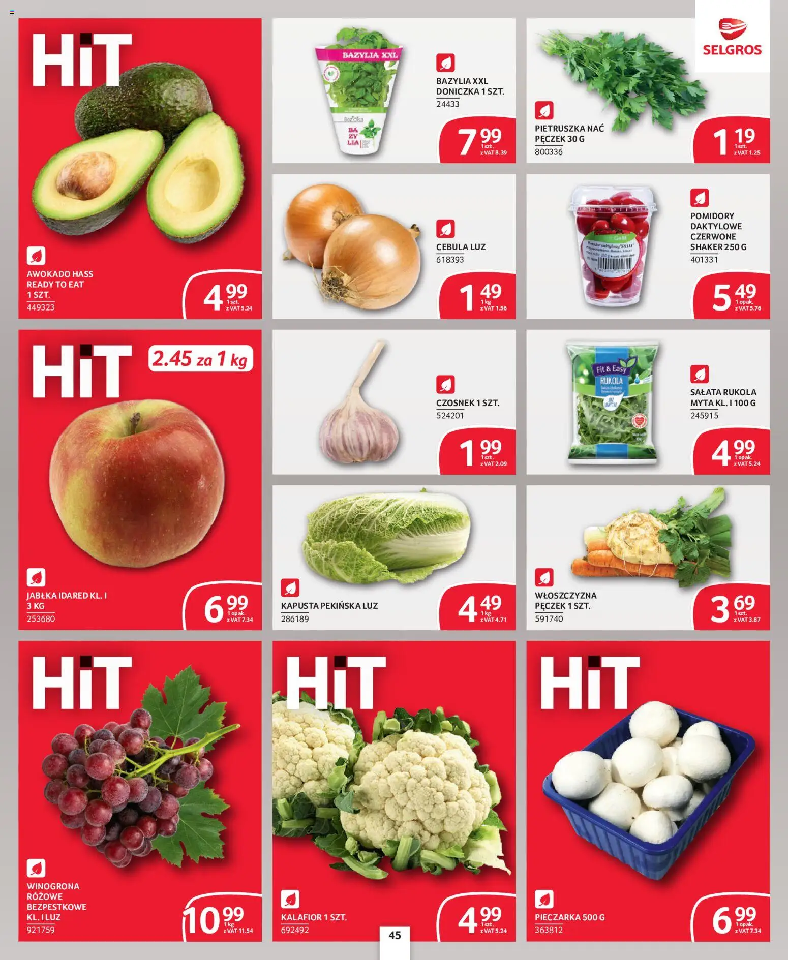 Selgros cash&carry gazetka - Oferta dla profesjonalistów od 08.10.2026 | Strona: 41 | Produkty: Cebula, Awokado Hass, Sałata, Awokado