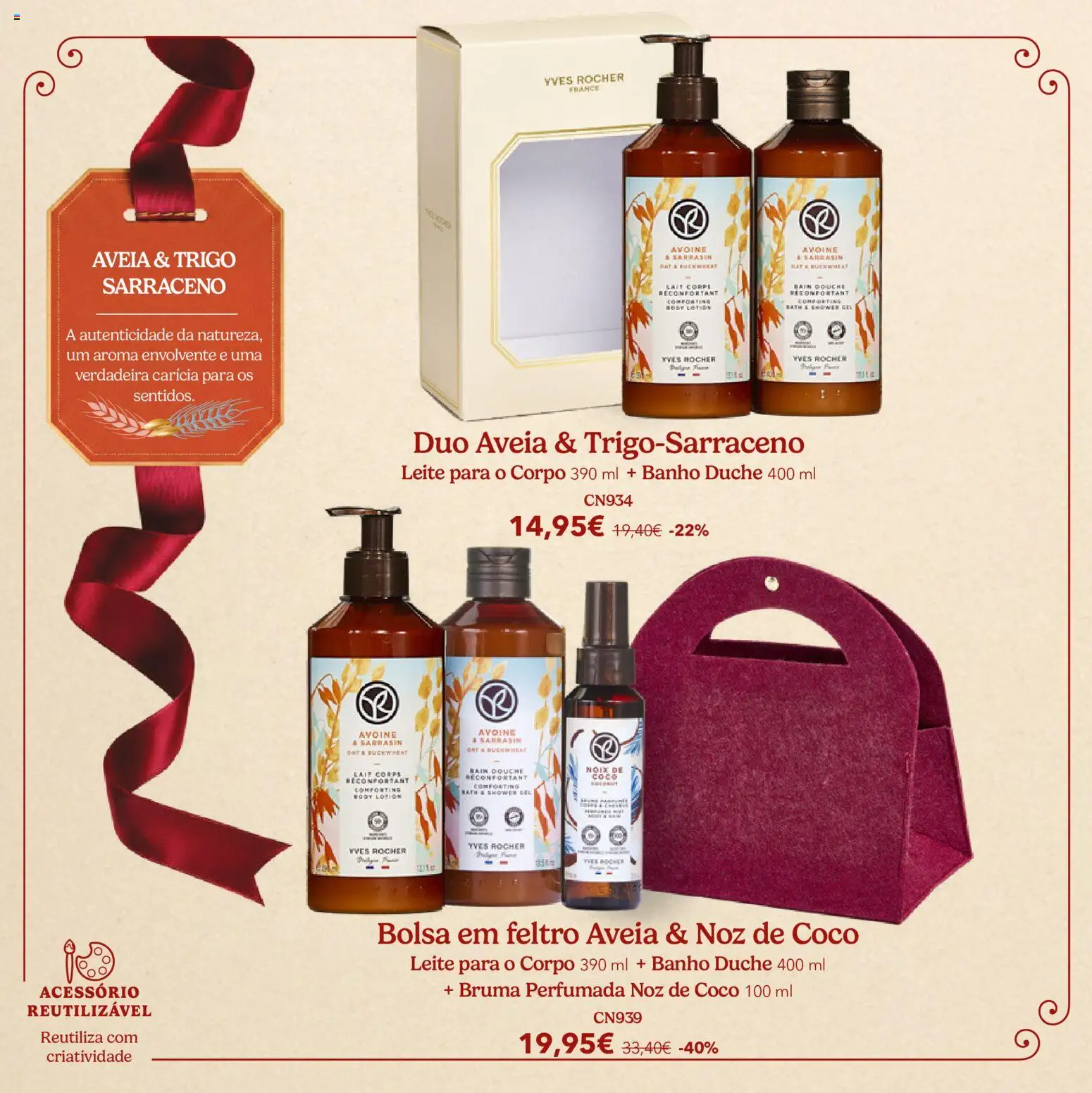 Yves Rocher Catálogo de natal │ válido de 21/10/2026 | Página: 60 | Produtos: Aveia, Leite, Banho, Coco