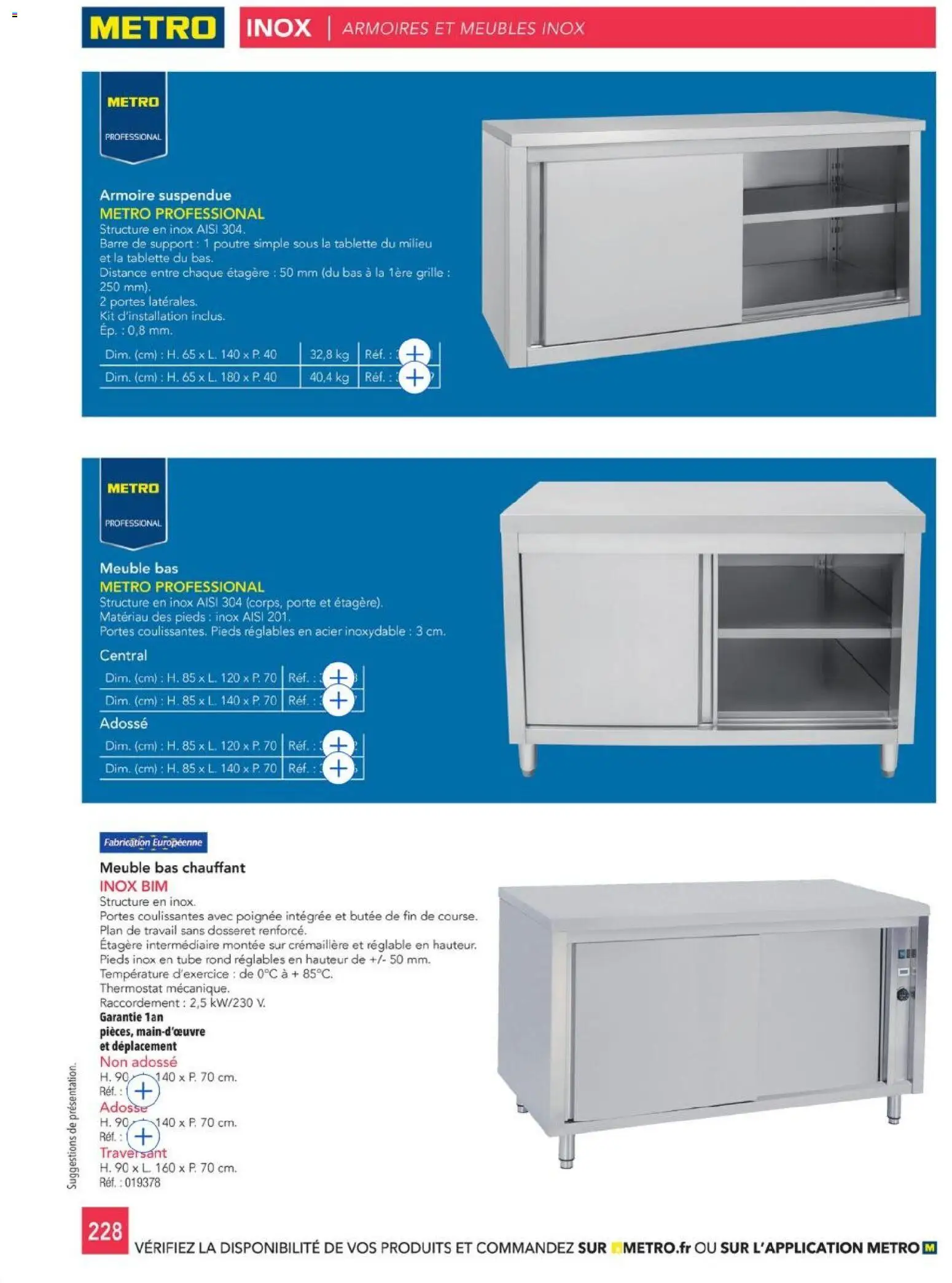 {H1} | Page: 228 | Produits: Plan de travail, Meuble, Meuble bas, Armoire