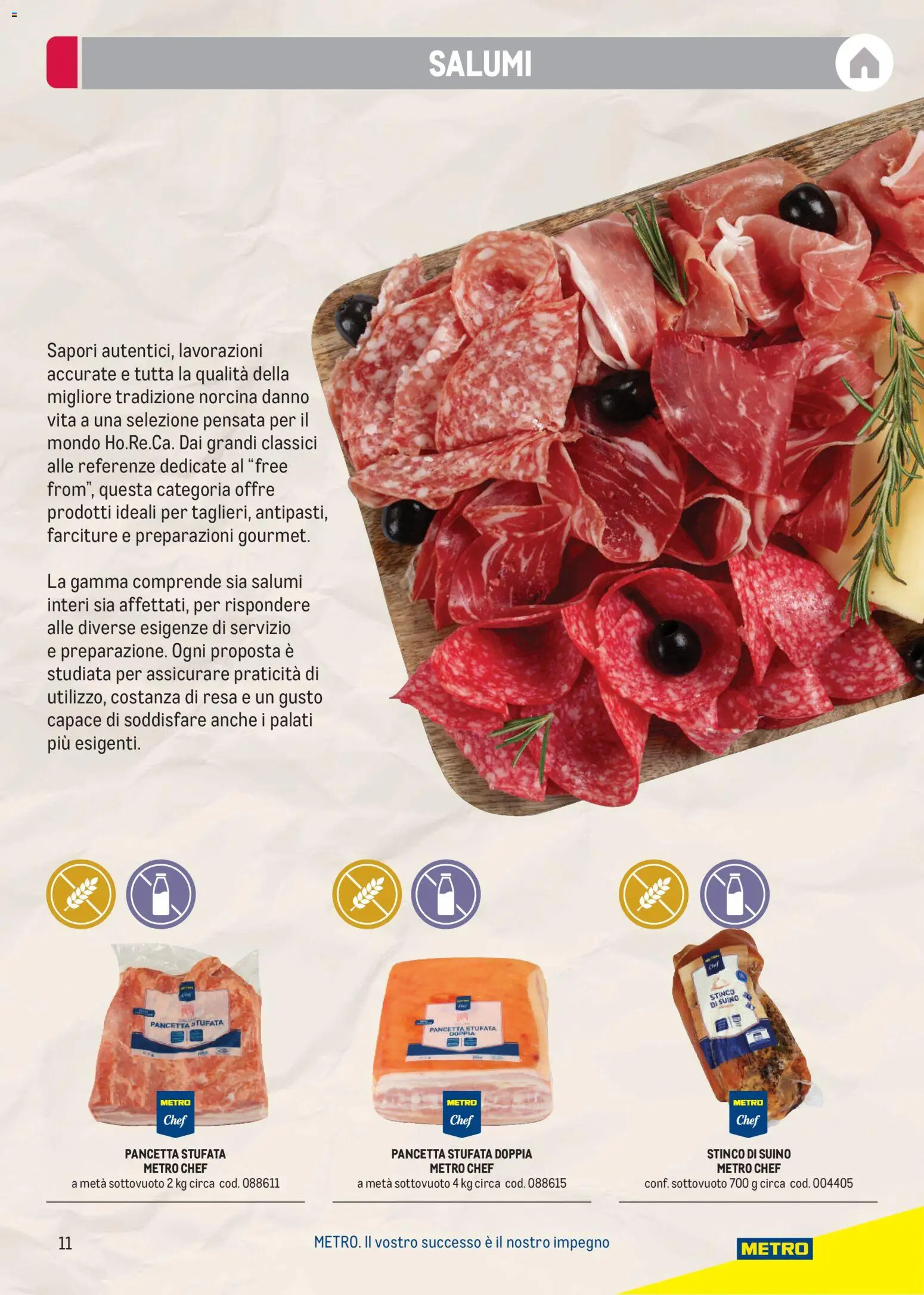 Volantino Metro del 17/08/2026 | Pagina: 11 | Prodotti: Pancetta, Suino