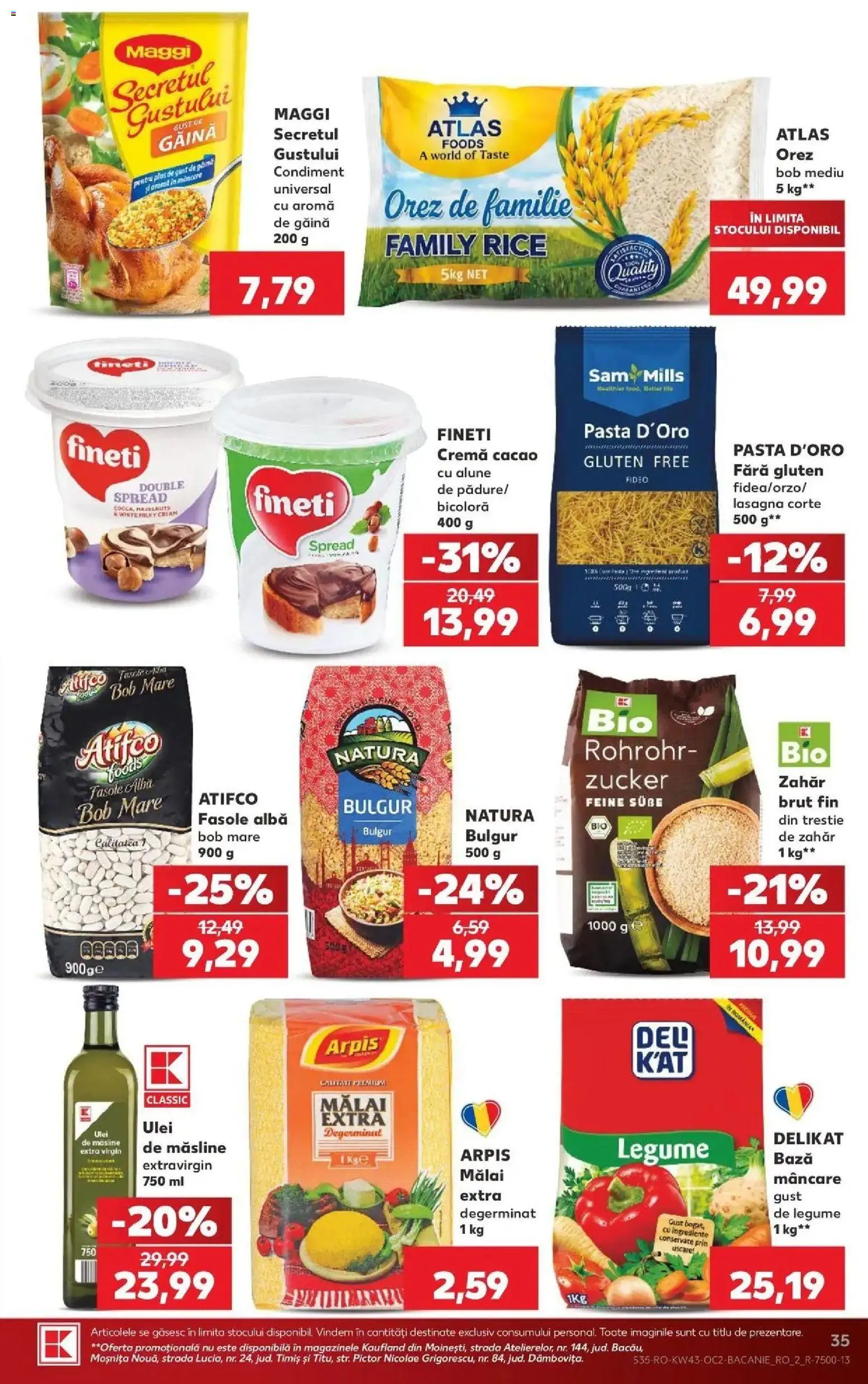 Kaufland Viseu de Sus 21.10.2026 - Revista si Oferta | Pagină: 35 | Produse: Alba, Măsline, Ulei, Cacao