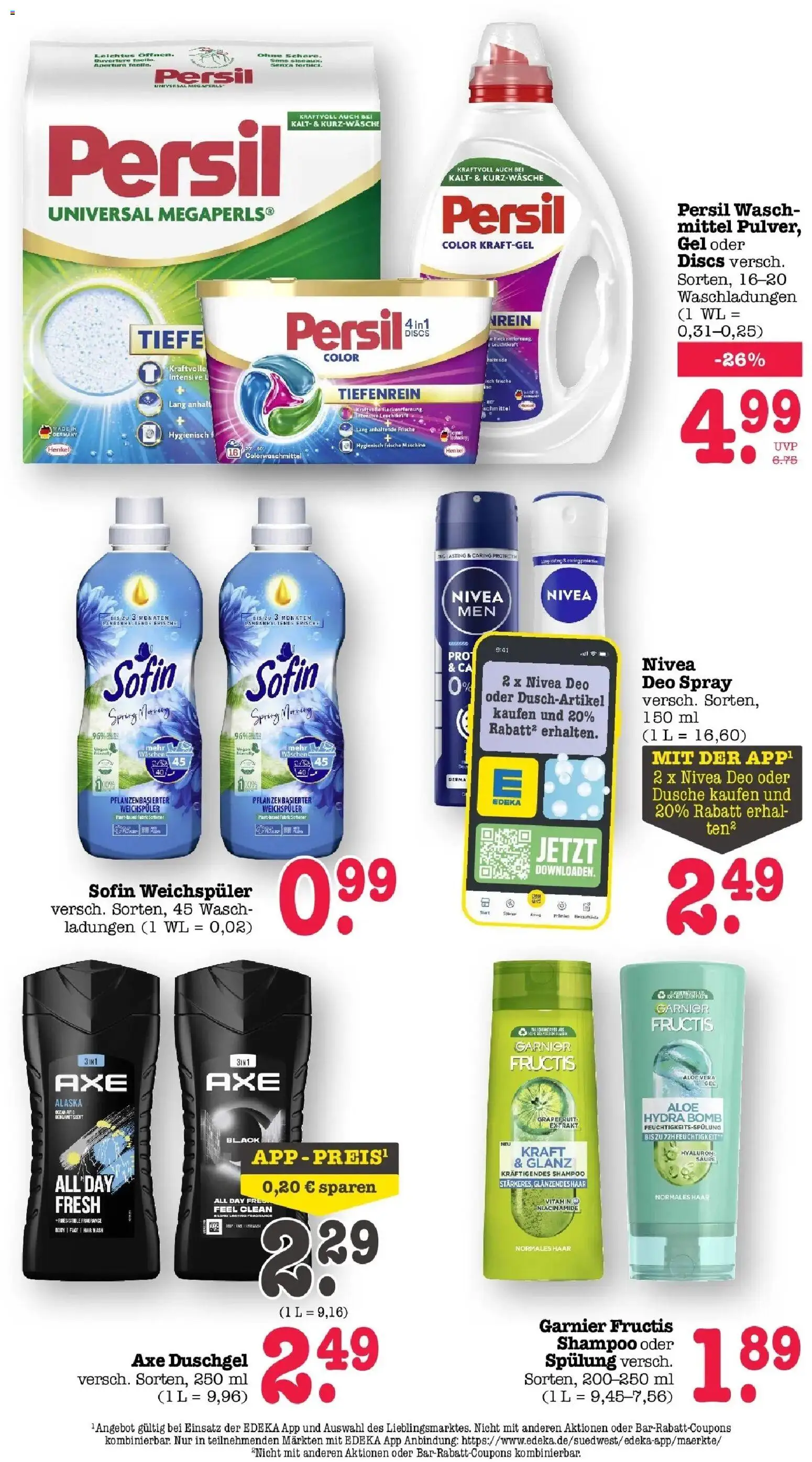 Edeka Prospekt Bühlertal (ab 17.08.2026) » Angebote Online | Seite: 60 | Produkte: Shampoo, Persil discs, Grapefruit, Persil