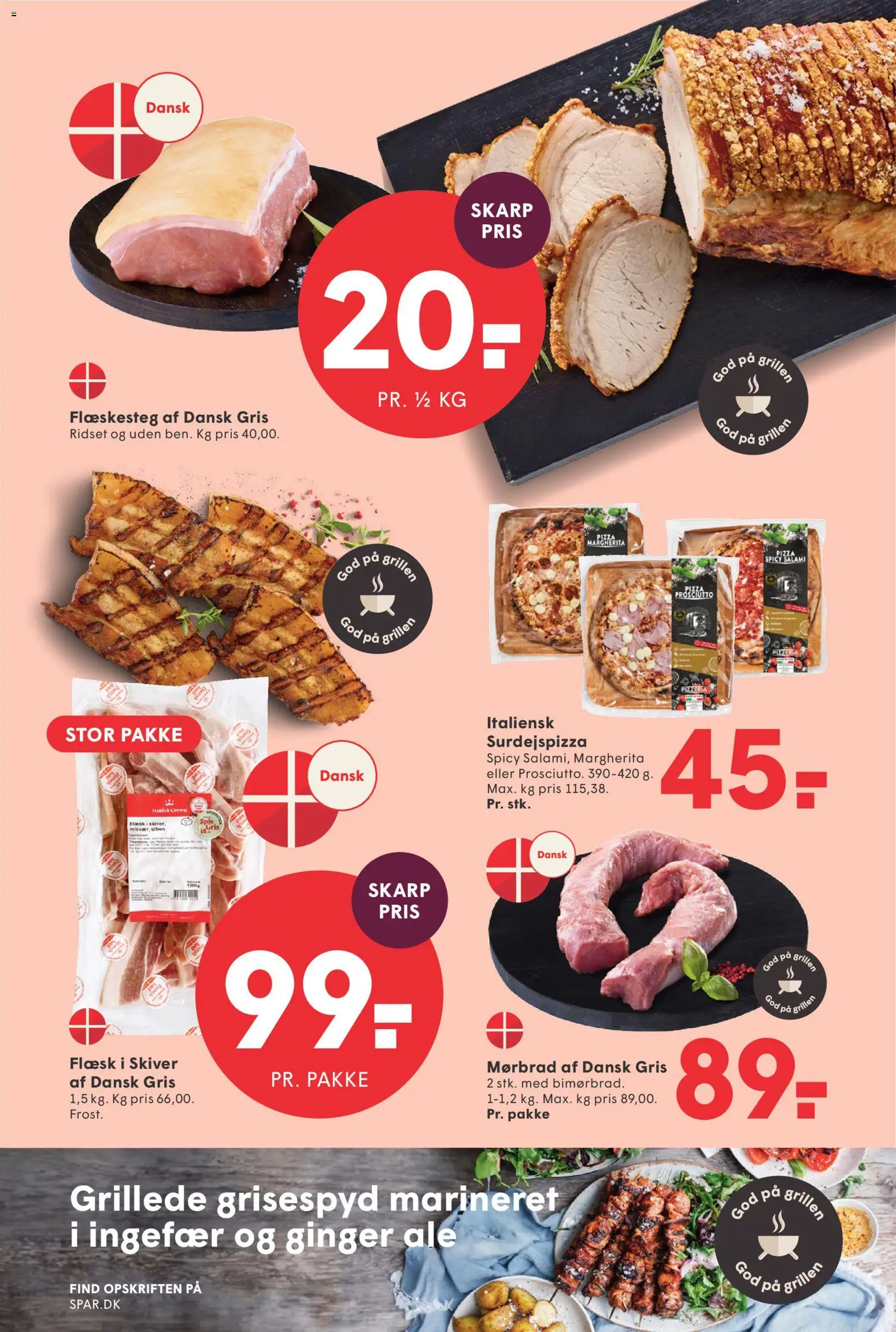 Spar tilbudsavis – gyldig fra 08.05.2026 | Side: 3 | Produkter: Pizza, Ingefær, Flæskesteg