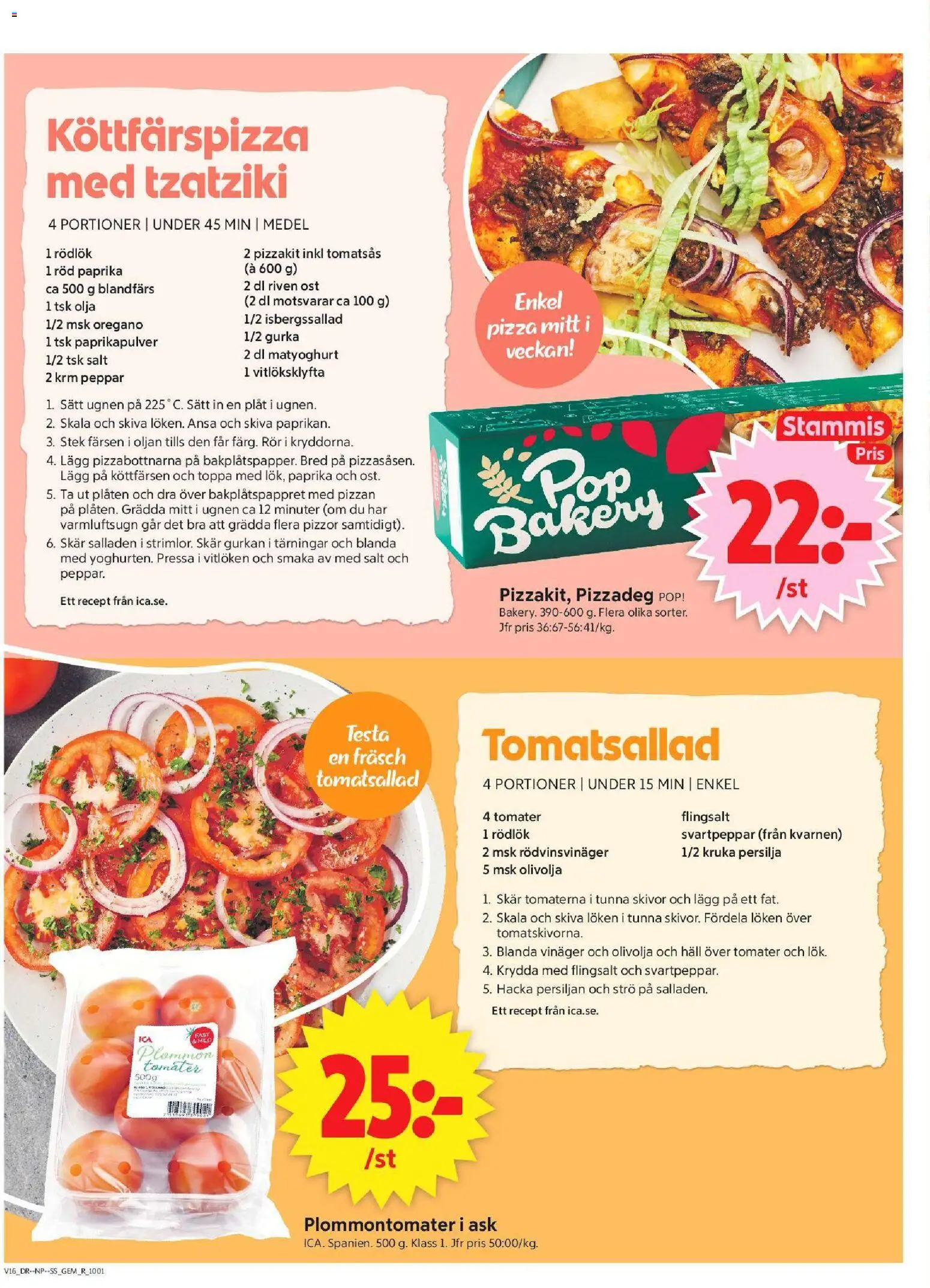 ICA Supermarket reklamblad aktuell från 13.04.2026 | Sida: 5 | Produkter: Salt, Olja, Pizza, Persilja