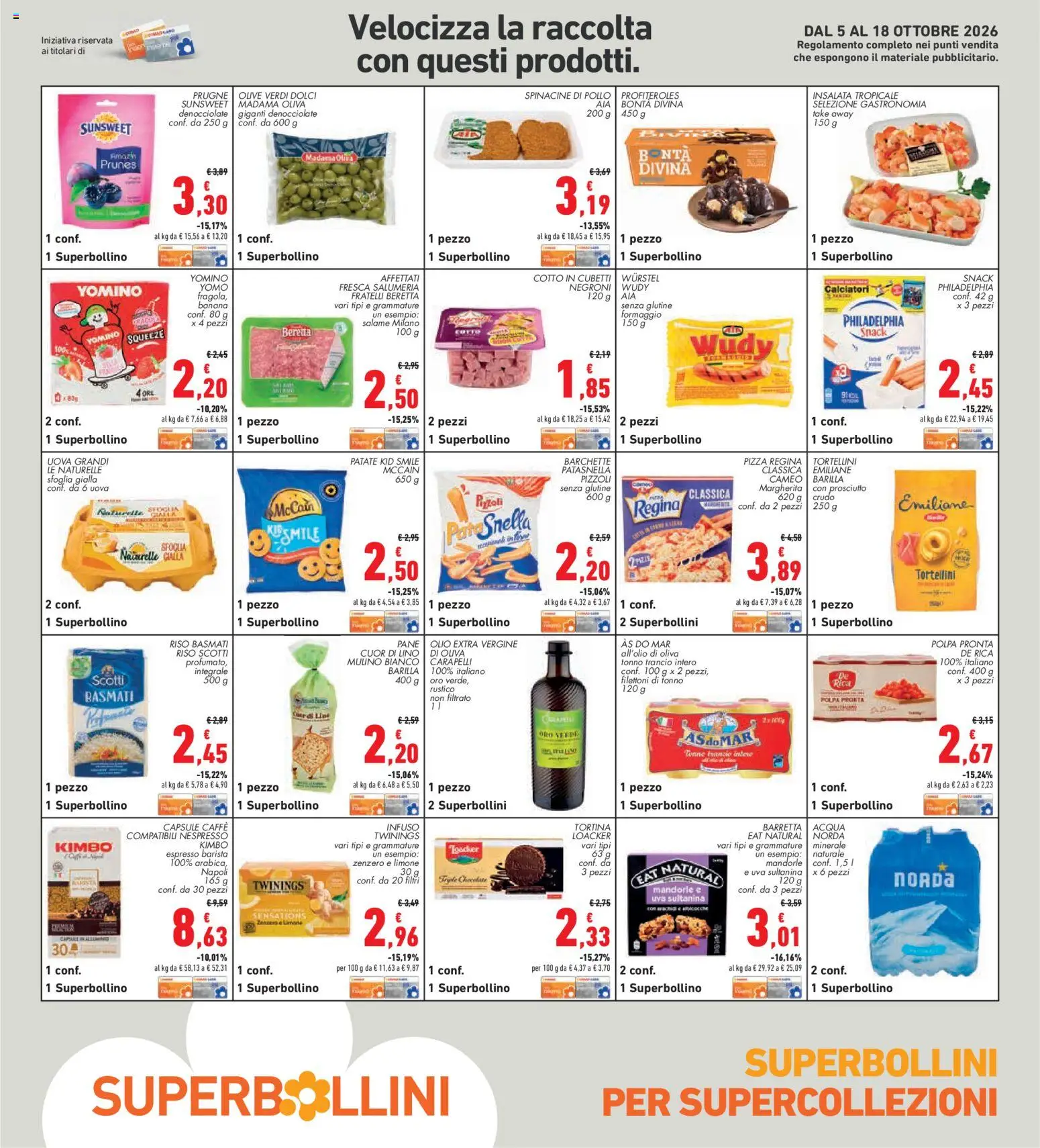 Volantino Conad del 08/10/2026 | Pagina: 29 | Prodotti: Pizza, Prosciutto, Wurstel, Zenzero