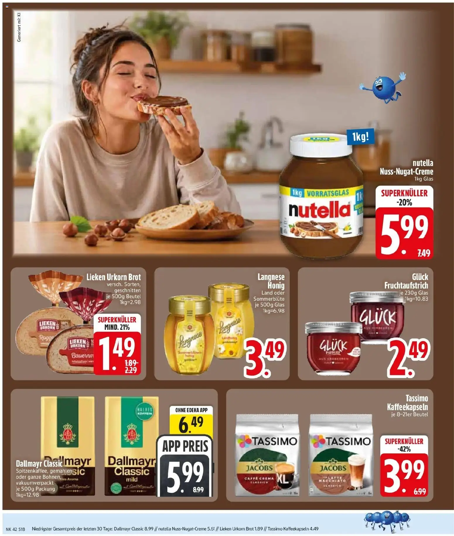 Edeka Prospekt Rötz (ab 12.10.2026) » Angebote Online | Seite: 20 | Produkte: Nutella, Dallmayr, Brot, Tassimo