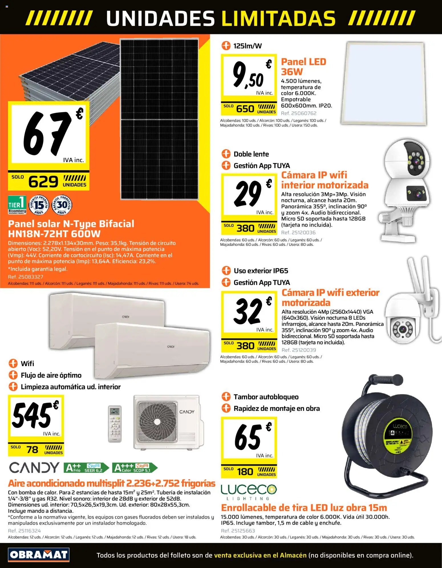 Obramat folleto │ válido desde el 20.03.2026 | Página: 6 | Productos: Audio, Cámara, Cable, Aire acondicionado