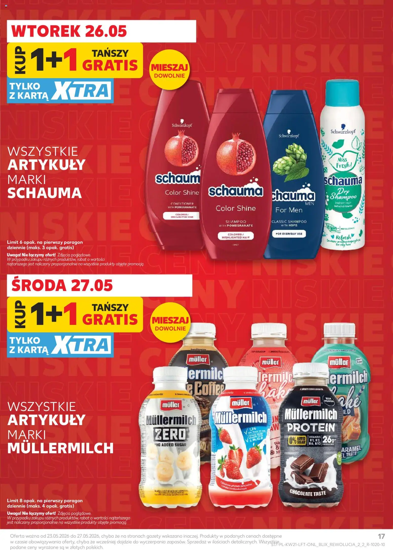 Kaufland Polsko leták od 21.05.2026 | Strana: 17 | Produkty: Protein, Müllermilch
