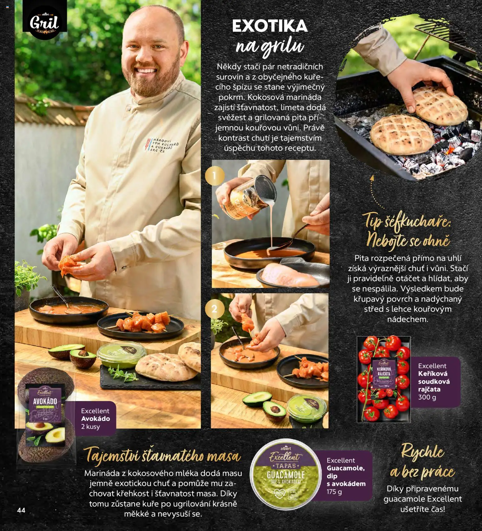 Albert magazín od 01.07.2026 | Strana: 44 | Produkty: Tapas, Gril, Kuře, Marináda