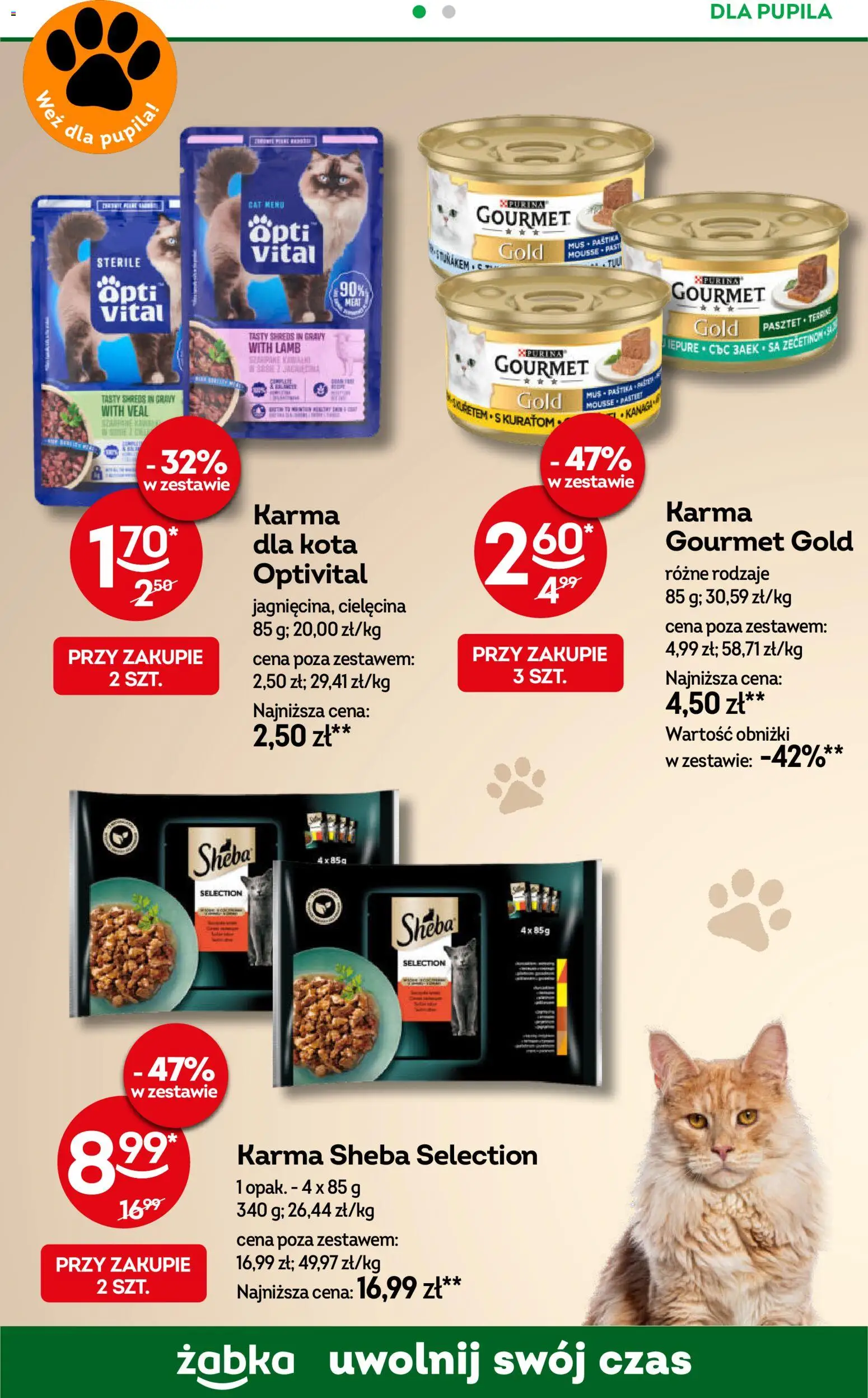 Żabka gazetka od 15.07.2026 | Strona: 90 | Produkty: Sheba, Karma dla kota, Karma, Cielęcina