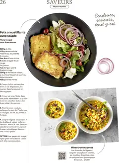 Feta croustillante avec salade, Plat principal pour 4 personnes ab 26.08.2026 gültig | Seite: 26