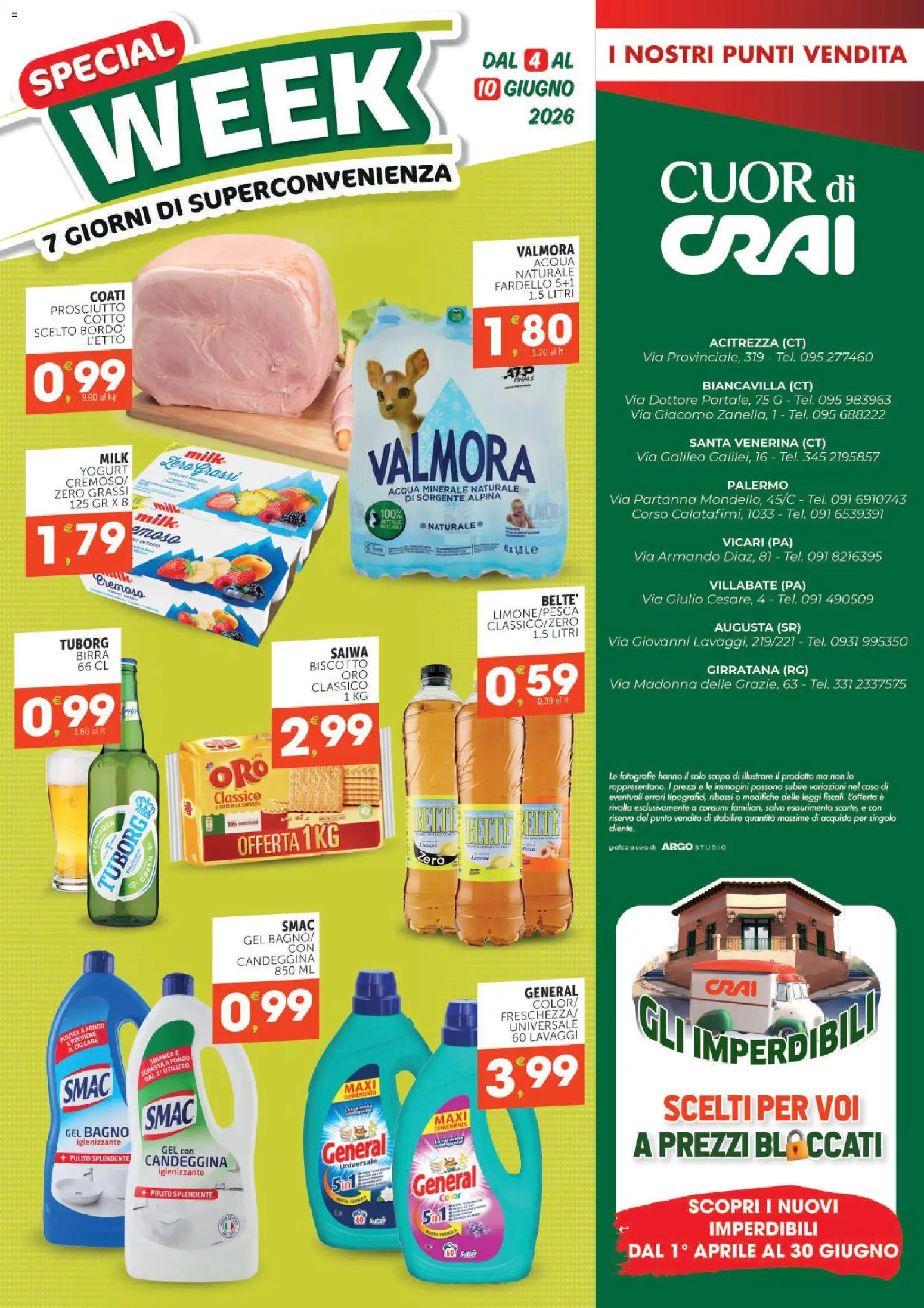 Volantino CRAI del 28.05.2026 | Pagina: 8 | Prodotti: Birra, Candeggina, Acqua, Acqua minerale