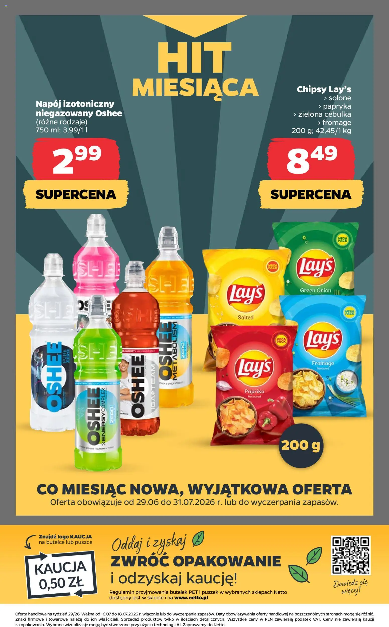 Netto gazetka od czwartku od 16.07.2026 | Strona: 21 | Produkty: Chipsy, Papryka