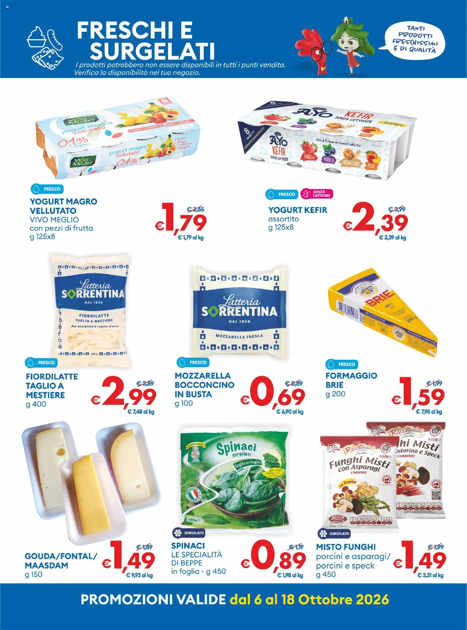 Volantino MD Discount del 06/10/2026 | Pagina: 3 | Prodotti: Yogurt, Taglio, Pesca, Asparagi