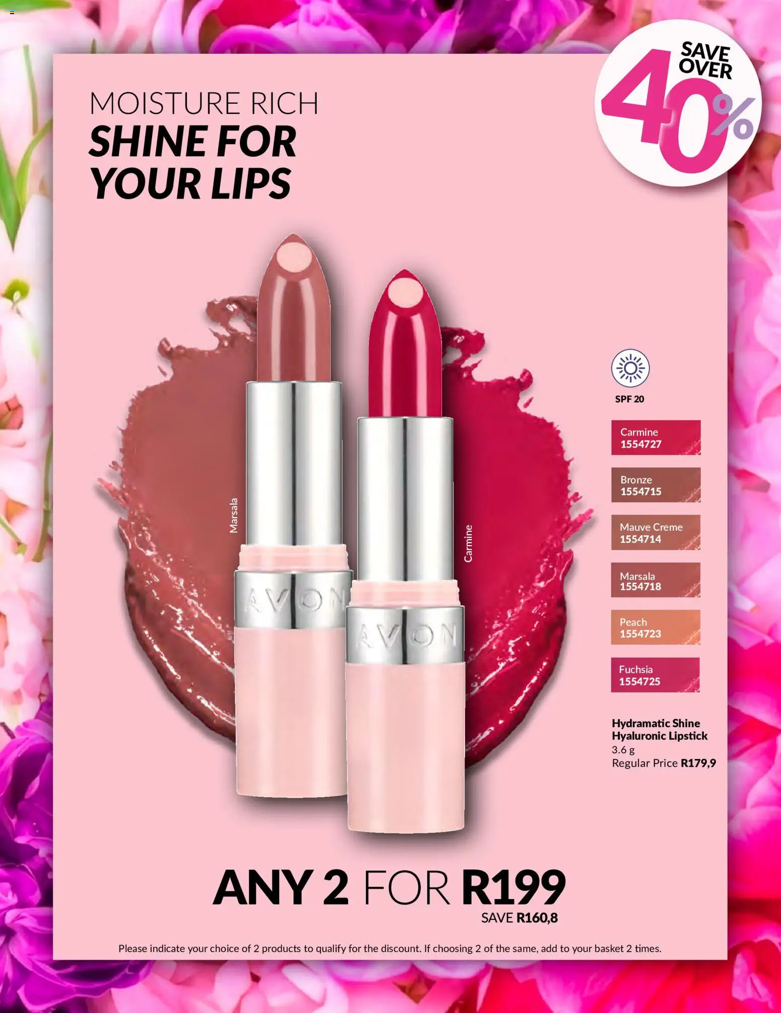 New Avon catalogue – valid from 22.05.2026 | Page: 15 | Products: Basket, Lipstick, Peach