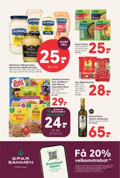 Spar - Tilbudsavis uge 24 gyldig fra 05.06.2026 | Side: 15 | Produkter: Rosiner, Sennep, Hasselnødder, Dadler
