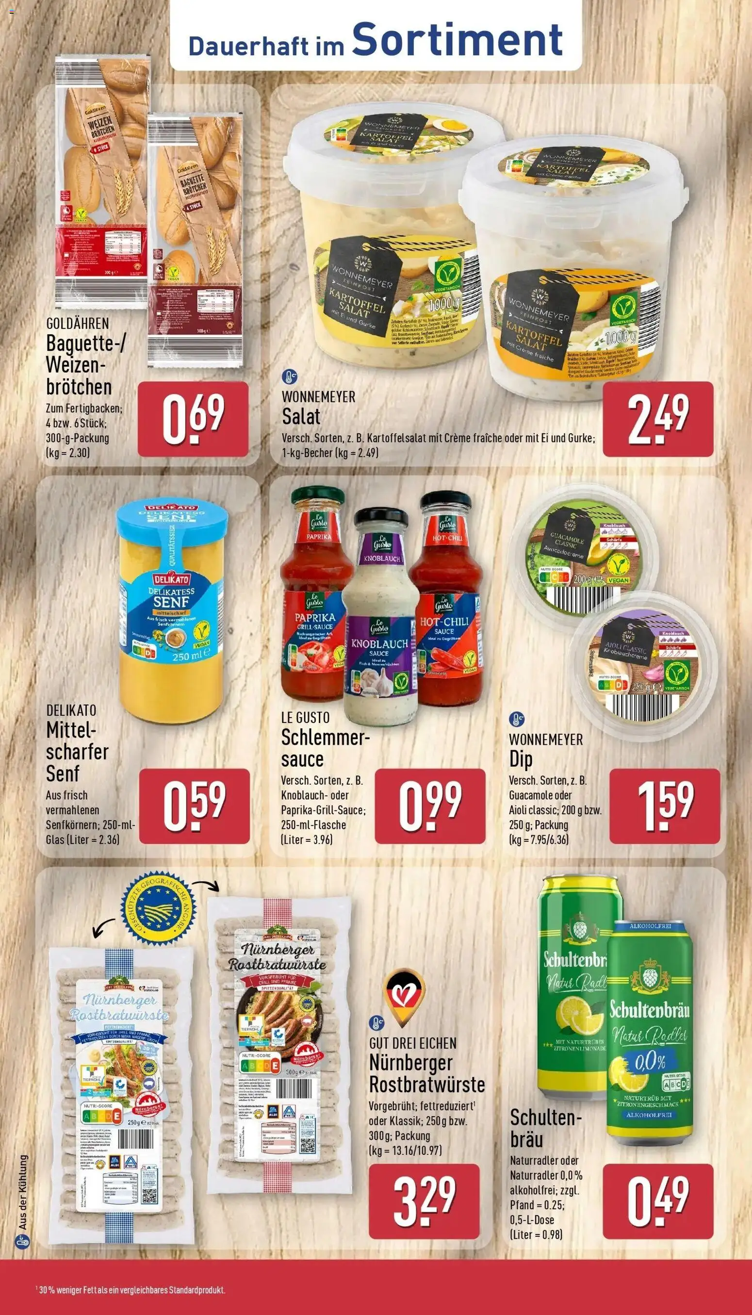 Aldi Wochenangebote (ab 10.08.2026) » Angebote Online | Seite: 37 | Produkte: Baguette, Radler, Paprika, Knoblauch