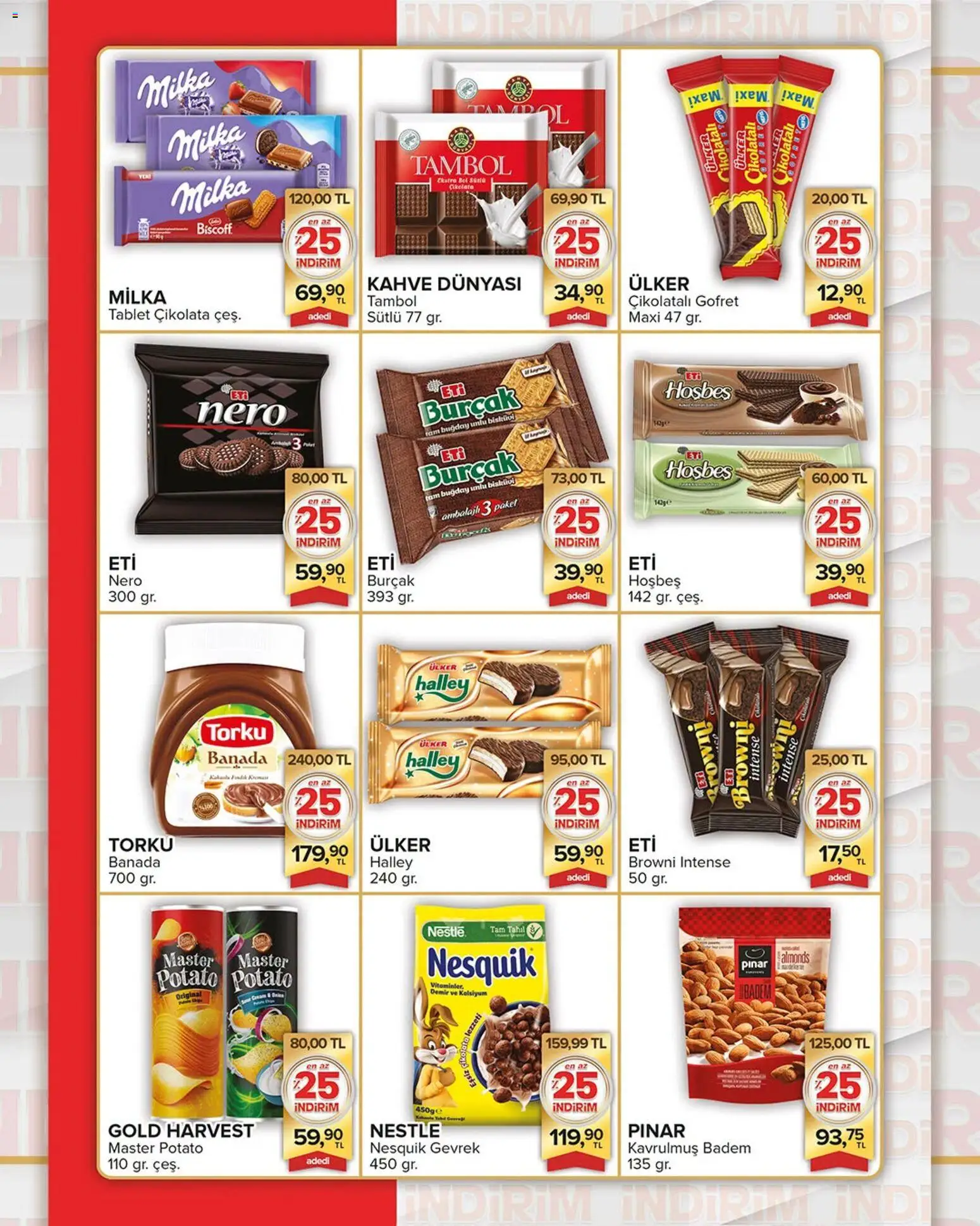 Seyhanlar Market Katalog - 25 Haziran 2026 tarihinden itibaren geçerlidir | Sayfa: 4 | Ürünler: Gofret, Çikolatalı gofret, Çikolata, Badem
