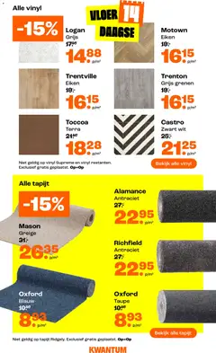Kwantum folder / publicité - Voorbeeld van een folder van Kwantum, geldig van 11.05.2026 | Pagina: 4 | Producten: Tapijt