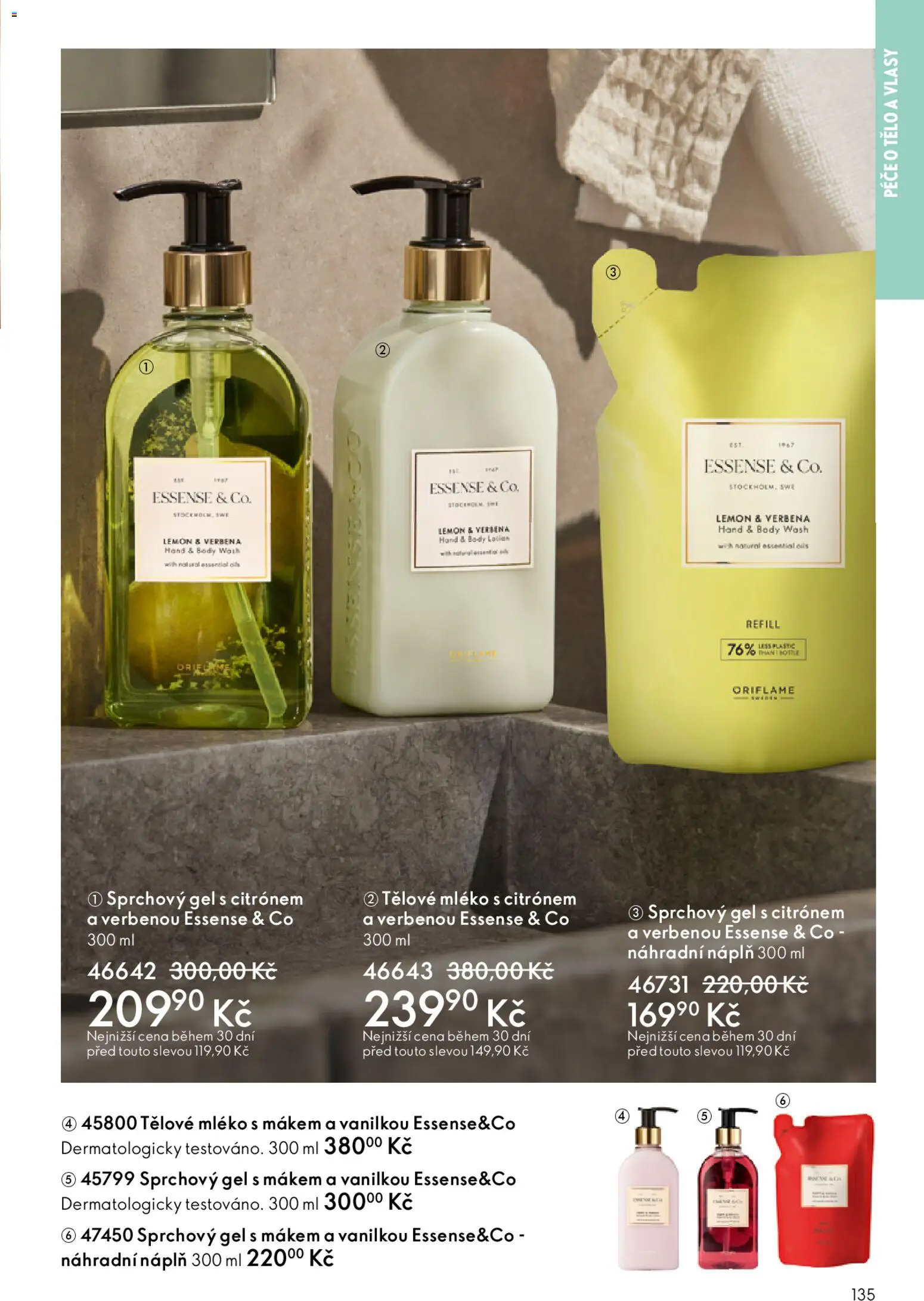 Oriflame katalog č. 05/2026 od 25.03.2026 | Strana: 135 | Produkty: Tělové mléko, Sprchový gel, Mléko, Body