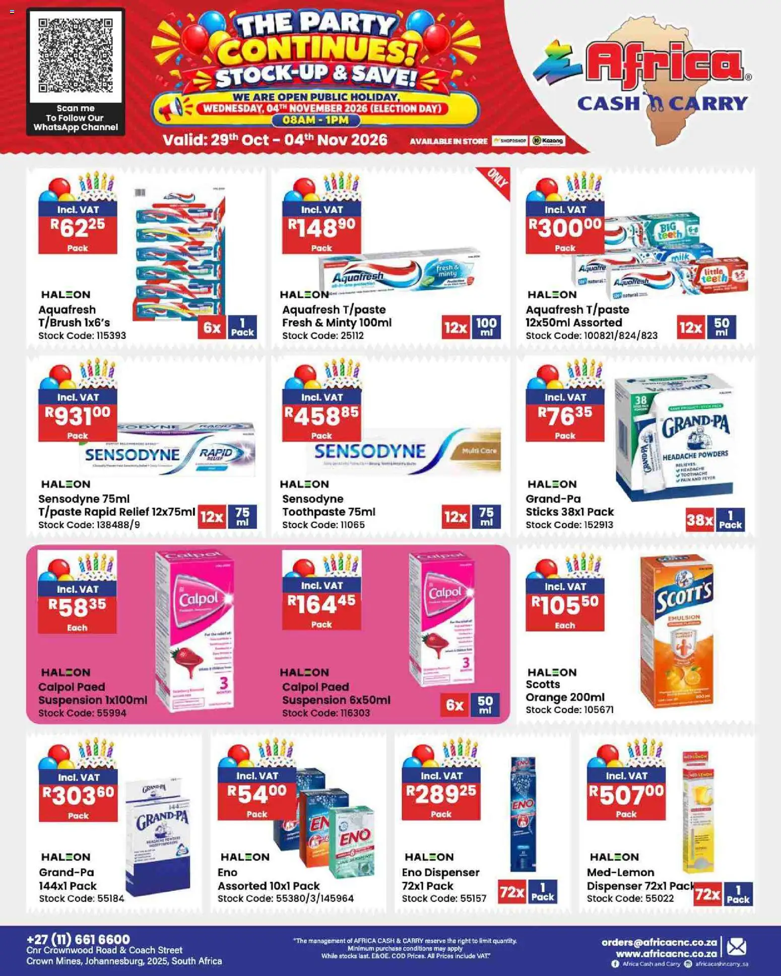 New Africa Cash & Carry catalogue – valid from 29/10/2026 | Page: 117