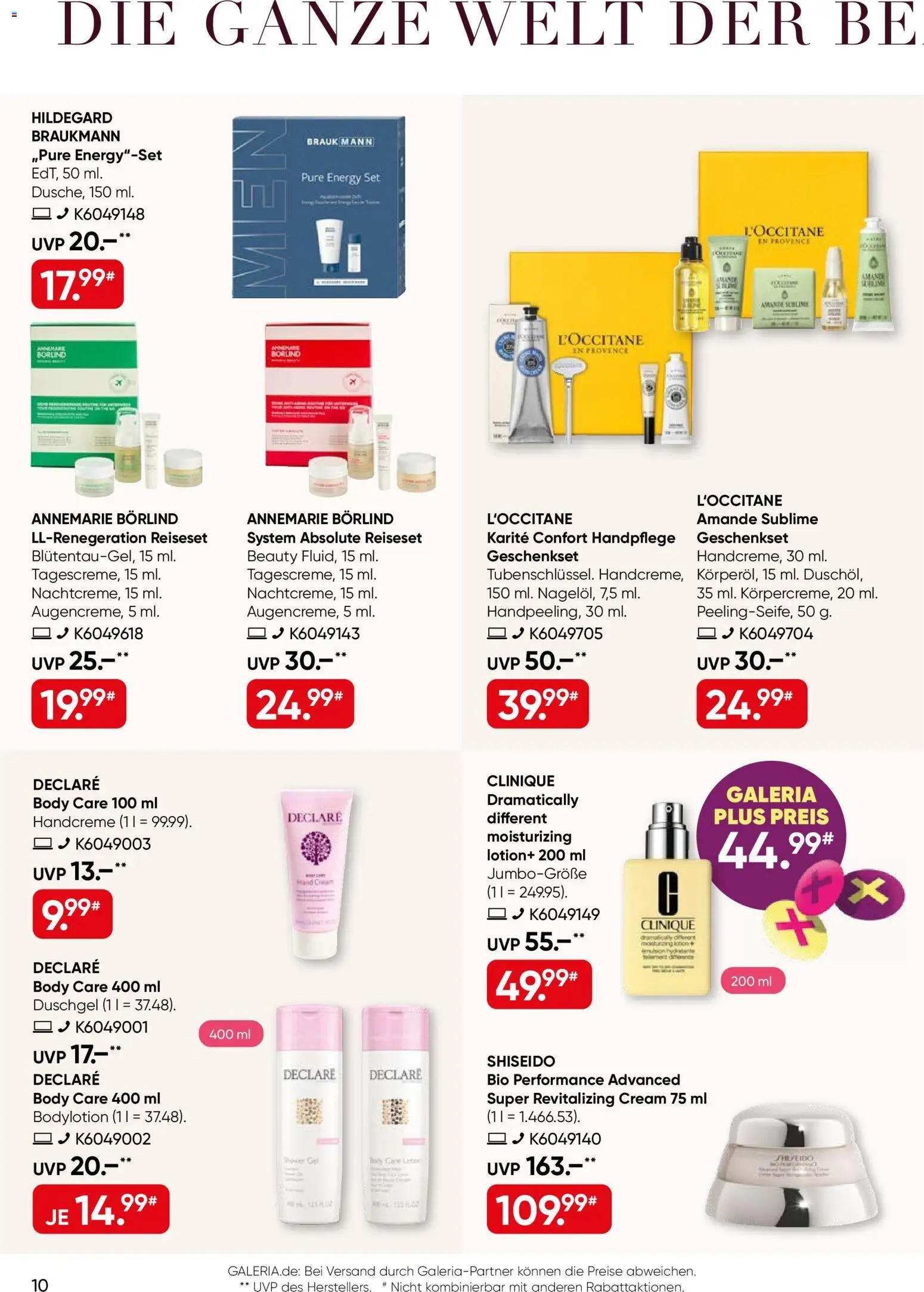 Galeria Karstadt Kaufhof Prospekt – gültig ab 02.09.2026 | Seite: 10 | Produkte: Energy, Handcreme, Duschgel