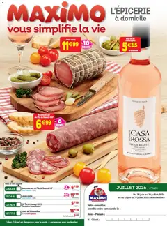 Maximo - Prévisualisation de Maximo catalogue epicerie valide à partir de 22/06/2026