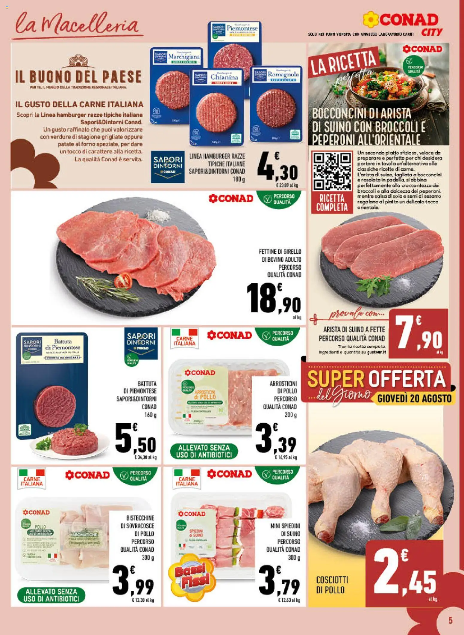 Volantino Conad del 12/08/2026 | Pagina: 5 | Prodotti: Salsa, Semi di sesamo, Dolcezza, Arrosticini